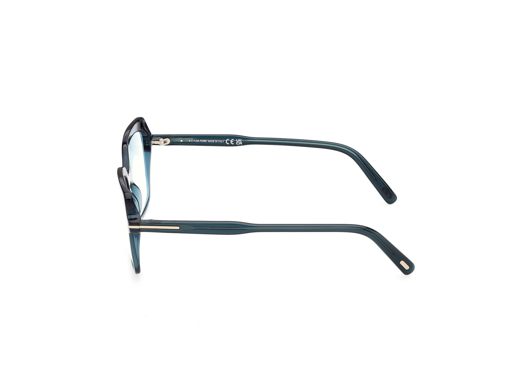 TOM FORD FT5947-B 90 Montature da vista Acetato Blu Farfalla Normale - immagine 3