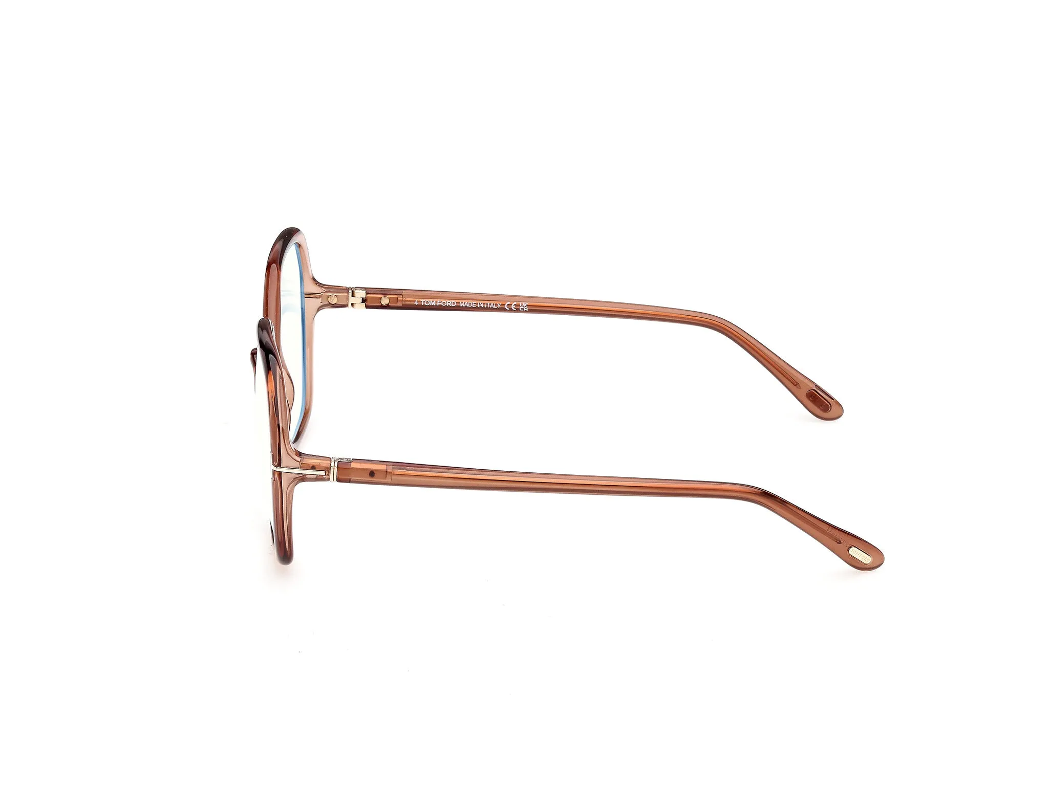 TOM FORD FT5814-B 45 Montature da vista Iniettato Marrone Geometrica Normale - immagine 3