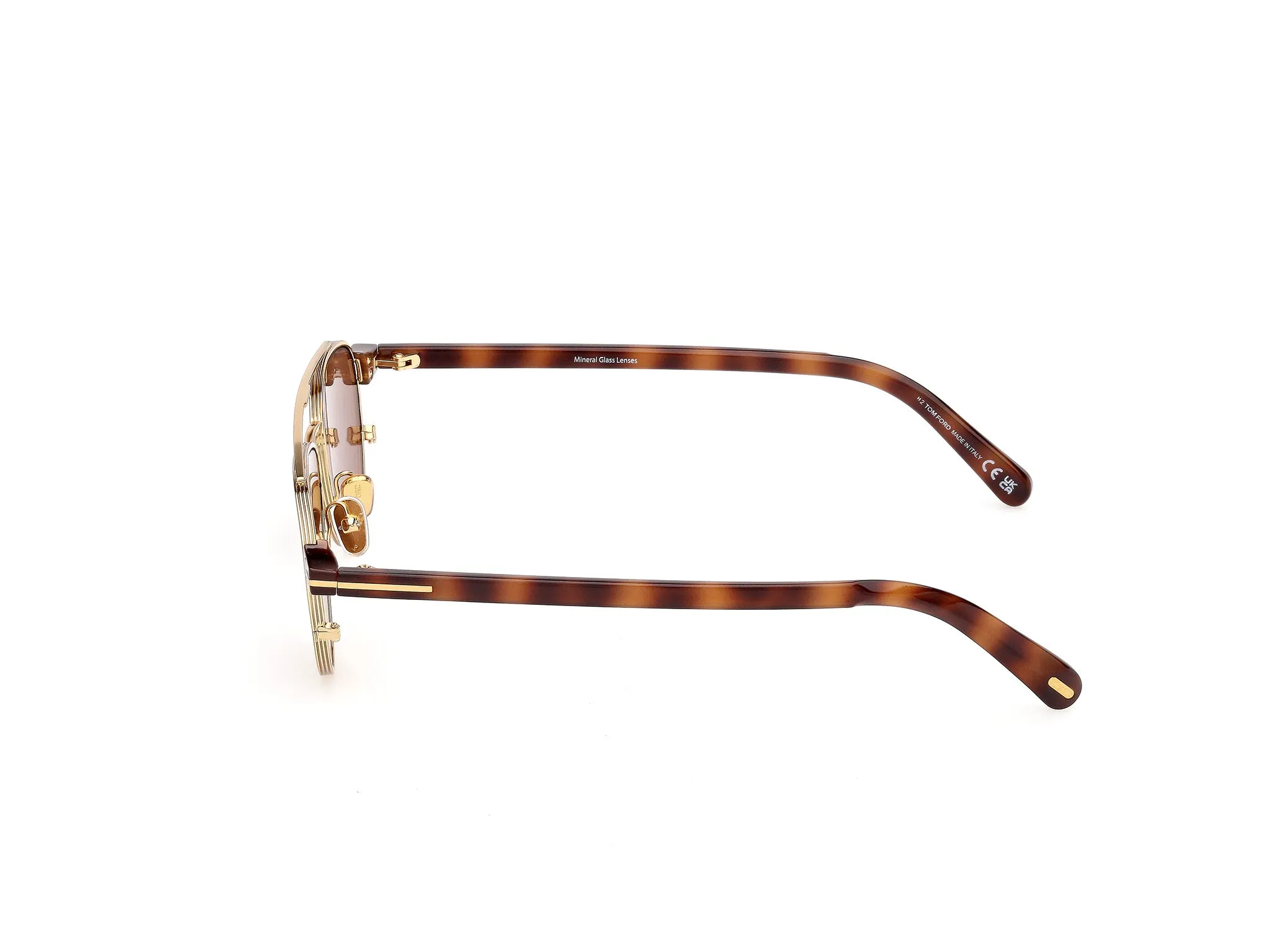 TOM FORD FT1361 ANTHONY-02 30E Occhiali da sole Metallo Oro Marrone Pilot Normale - immagine 3