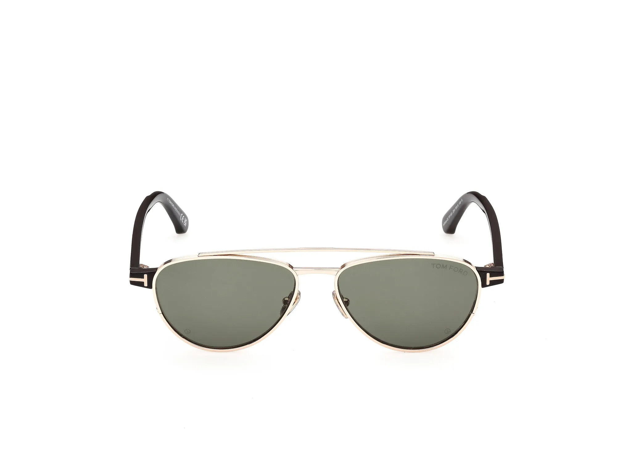 TOM FORD FT1361 ANTHONY-02 28N Occhiali da sole Metallo Oro Verde Pilot Normale - immagine 2