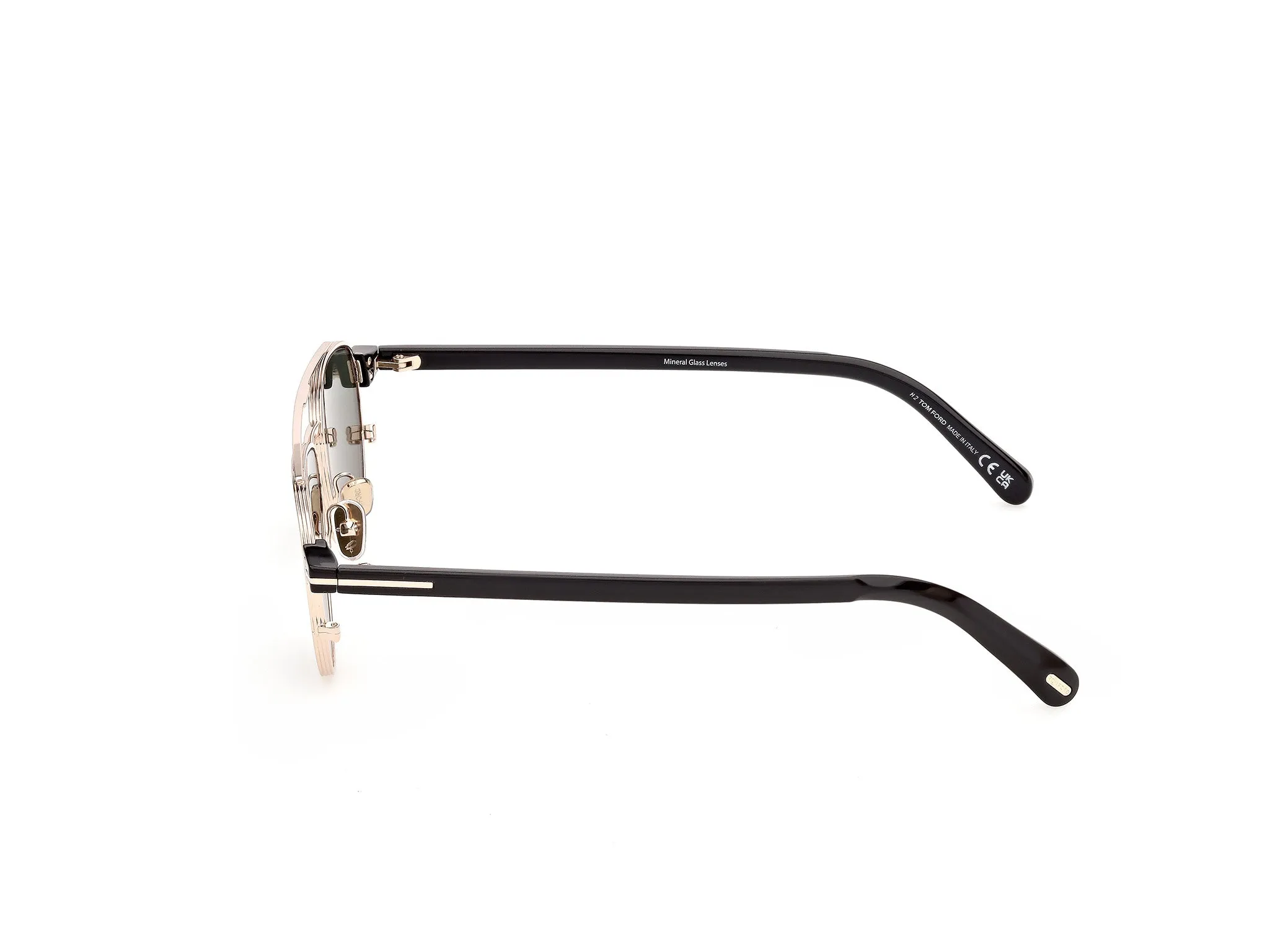 TOM FORD FT1361 ANTHONY-02 28N Occhiali da sole Metallo Oro Verde Pilot Normale - immagine 3