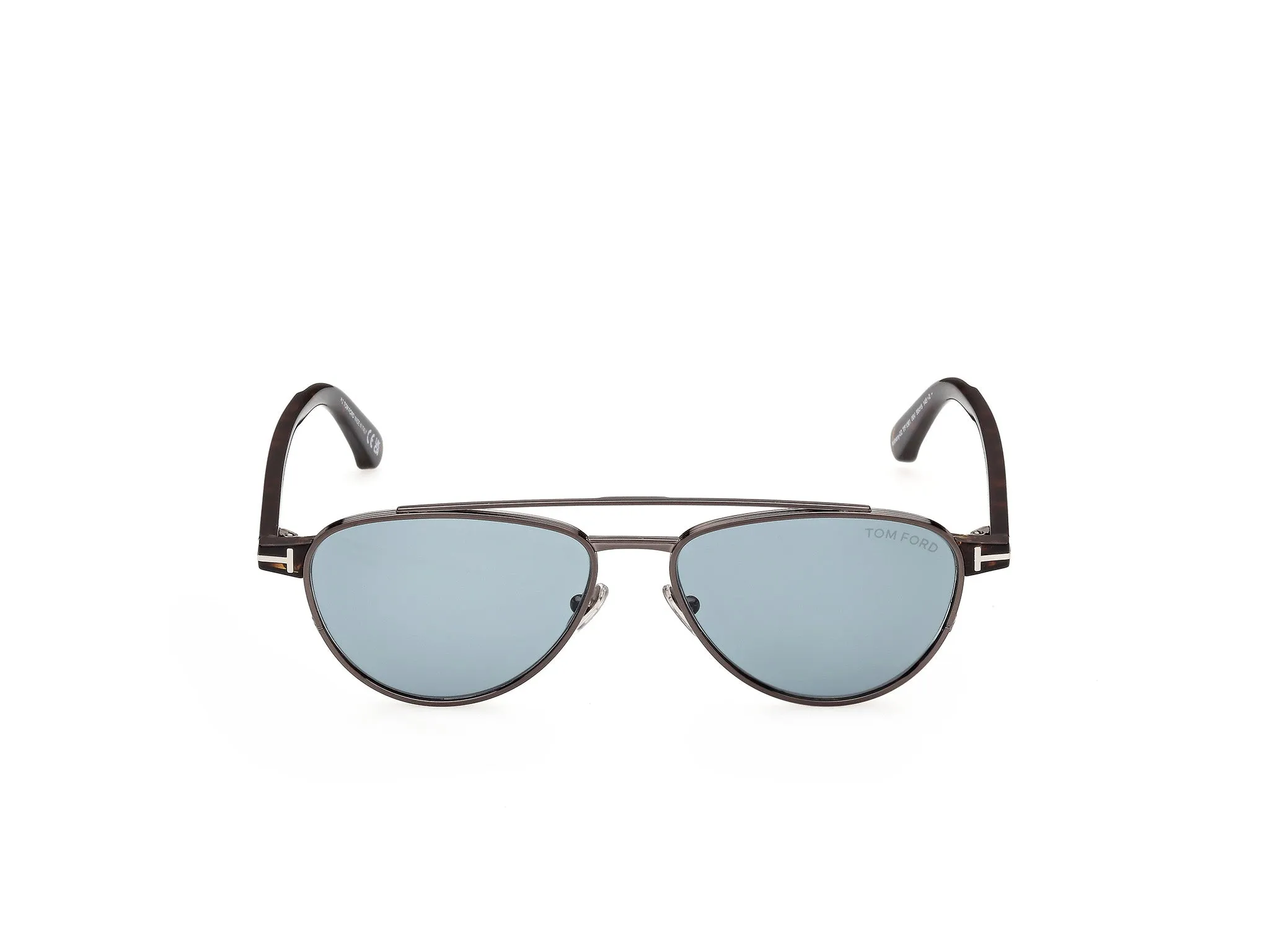 TOM FORD FT1361 ANTHONY-02 08V Occhiali da sole Metallo Canna di fucile Blu Pilot Normale - immagine 2
