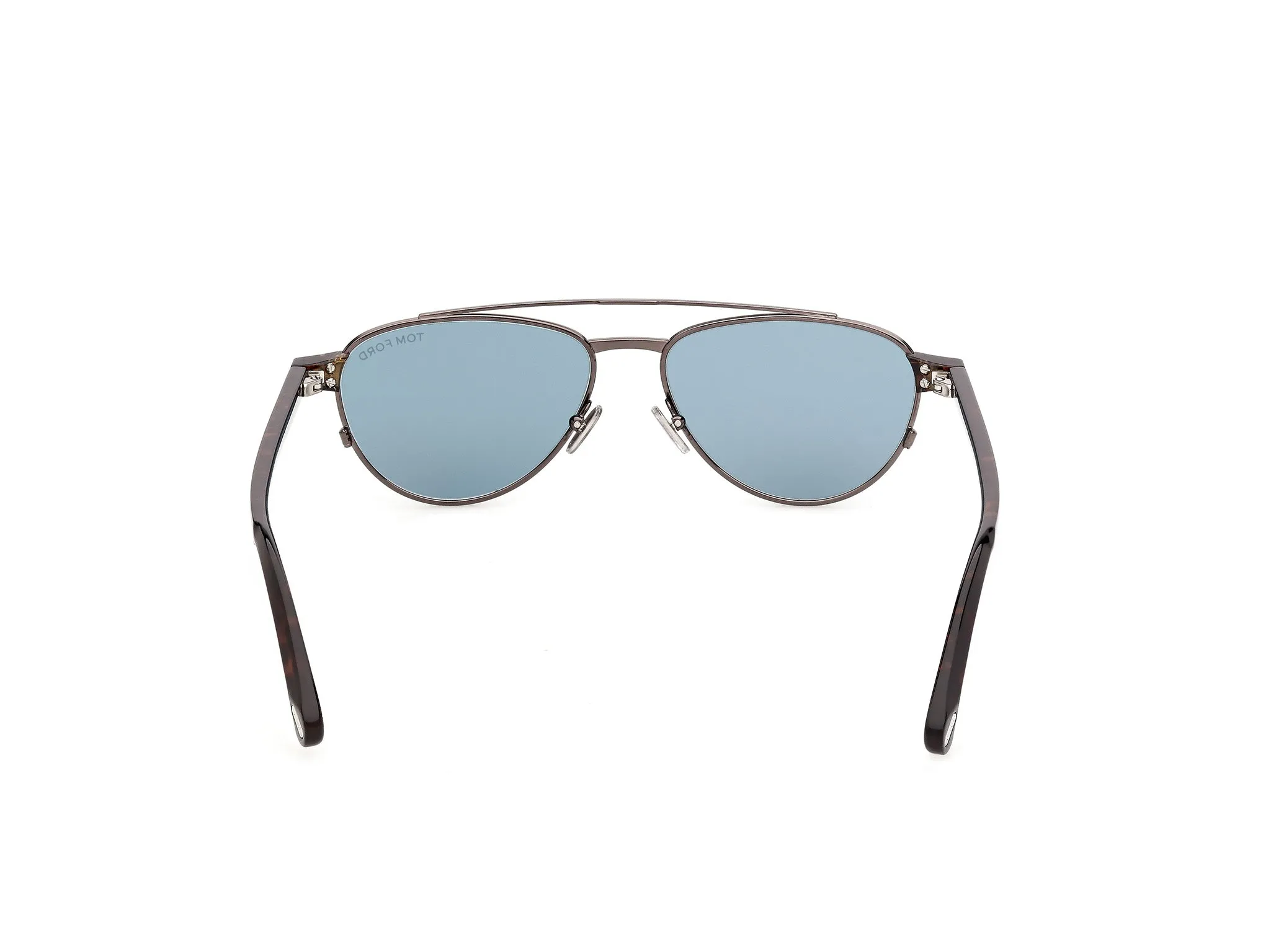 TOM FORD FT1361 ANTHONY-02 08V Occhiali da sole Metallo Canna di fucile Blu Pilot Normale - immagine 4