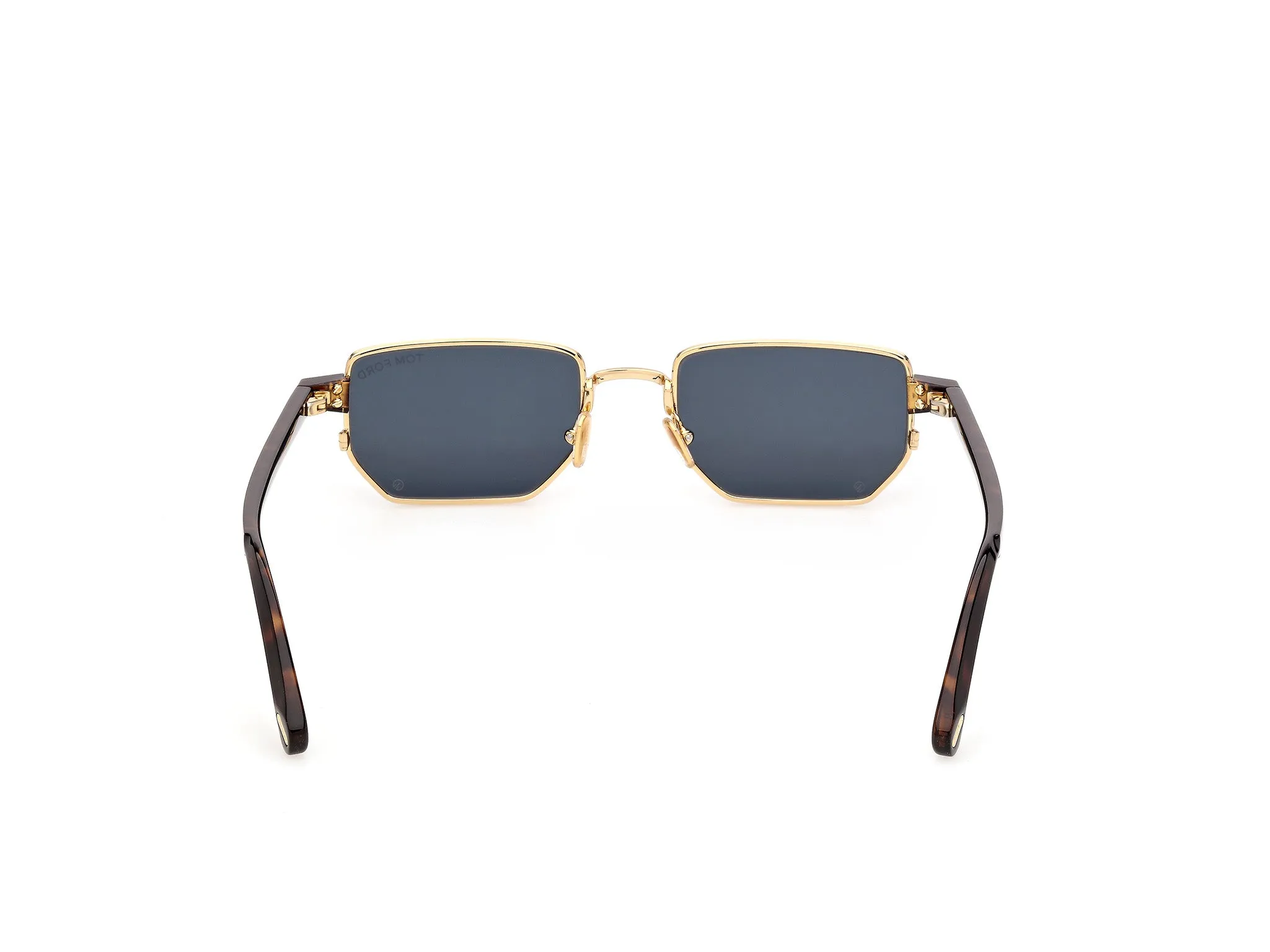 TOM FORD FT1360 LIAM-02 30A Occhiali da sole Metallo Oro Fumo Squadrata Normale - immagine 4