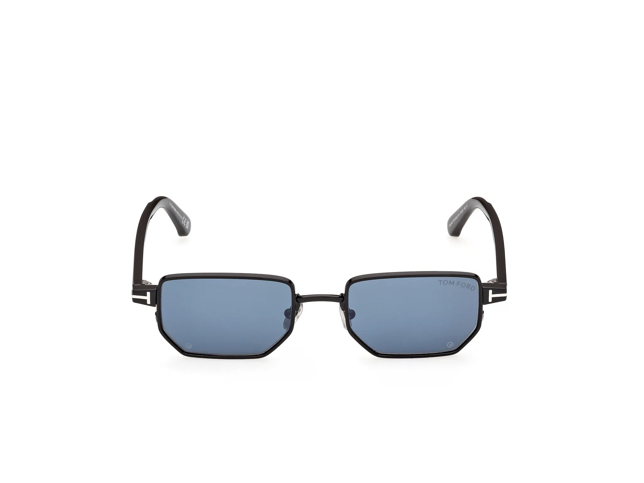 TOM FORD FT1360 LIAM-02 01V Occhiali da sole Metallo Nero Blu Squadrata Normale - immagine 2