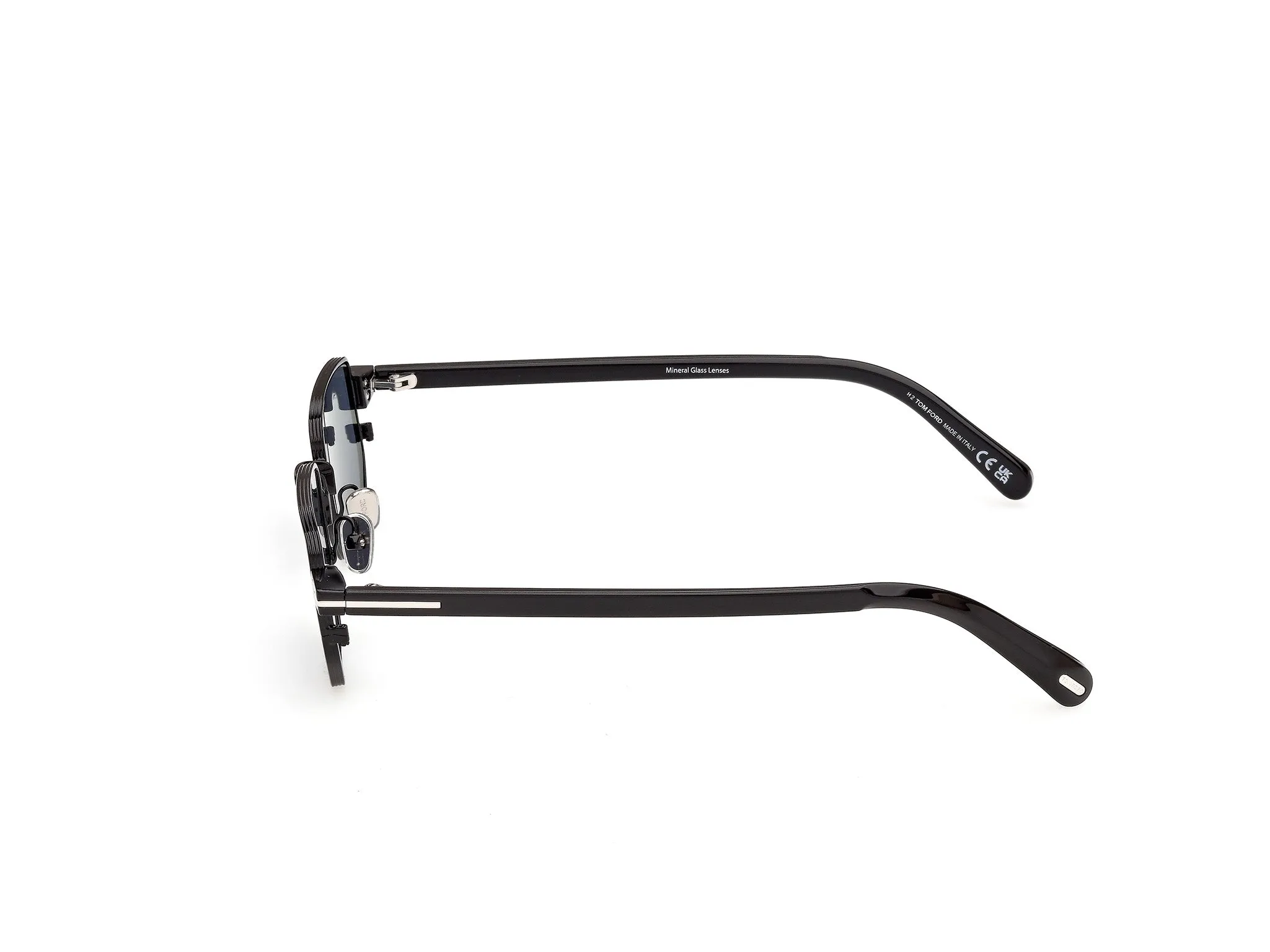 TOM FORD FT1360 LIAM-02 01V Occhiali da sole Metallo Nero Blu Squadrata Normale - immagine 3