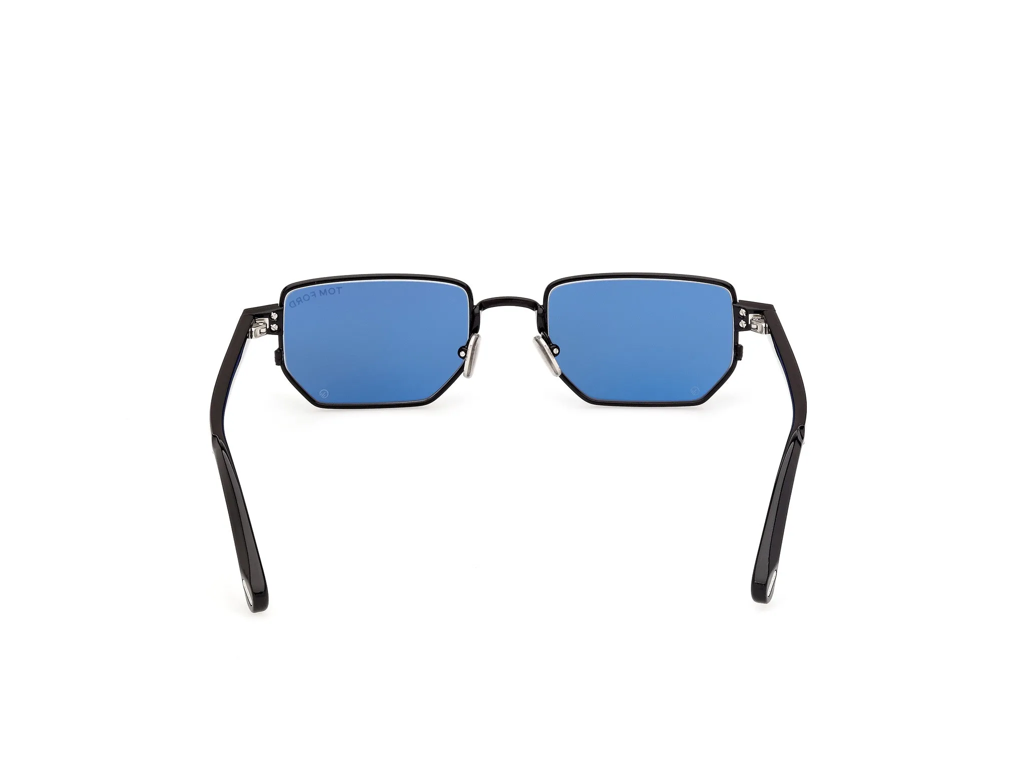 TOM FORD FT1360 LIAM-02 01V Occhiali da sole Metallo Nero Blu Squadrata Normale - immagine 4