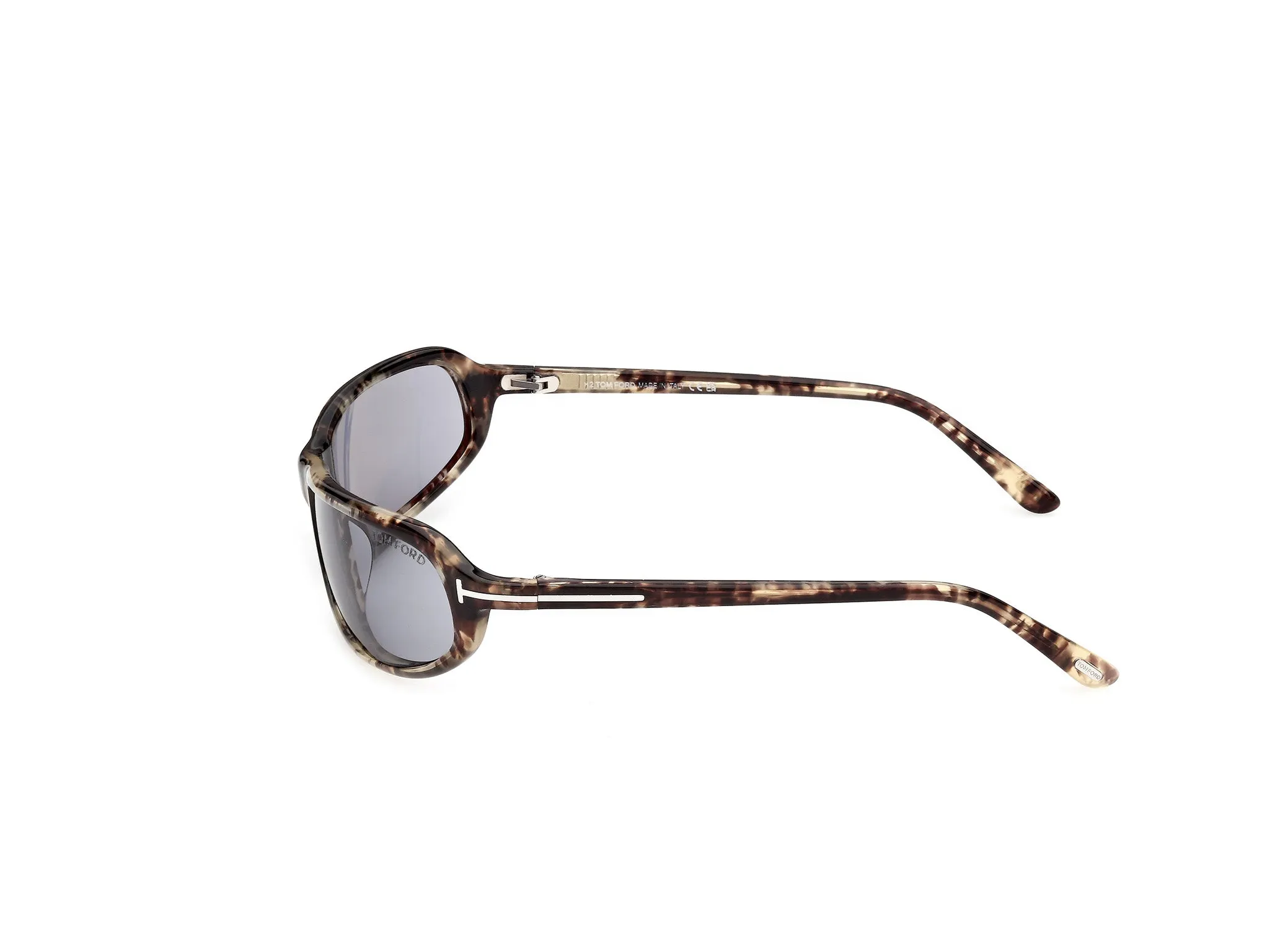 TOM FORD FT1400 ADDISON-02 56A Occhiali da sole Acetato Havana Fumo Squadrata Normale - immagine 3