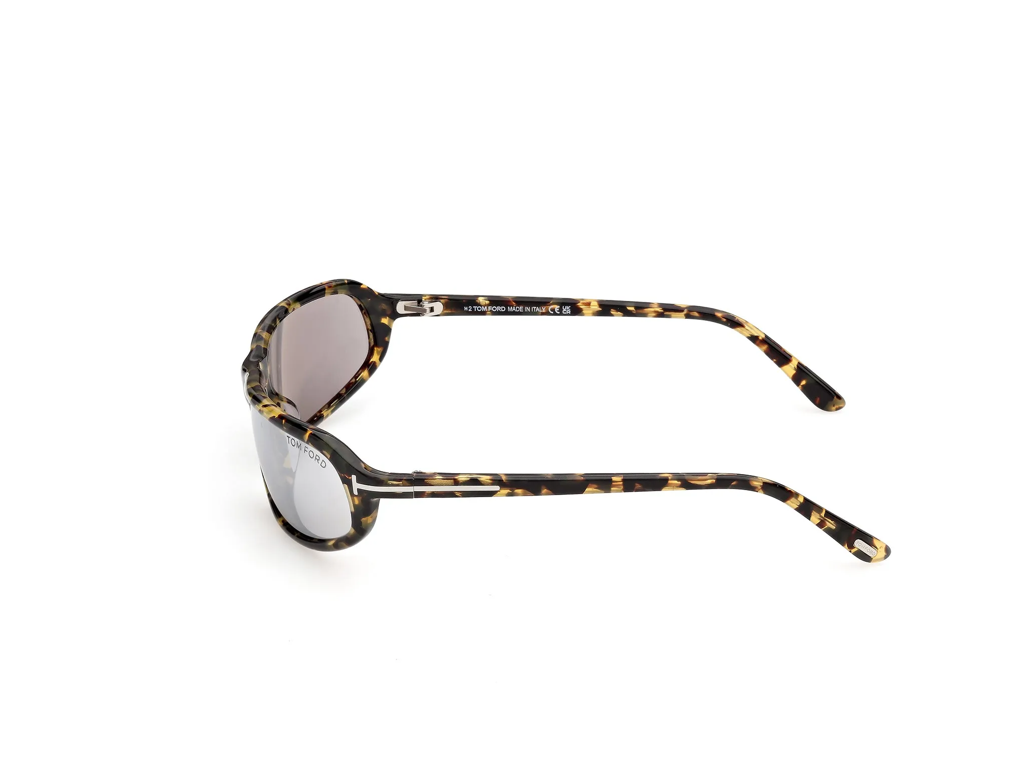 TOM FORD FT1400 ADDISON-02 55C Occhiali da sole Acetato Havana Fumo Squadrata Normale - immagine 3