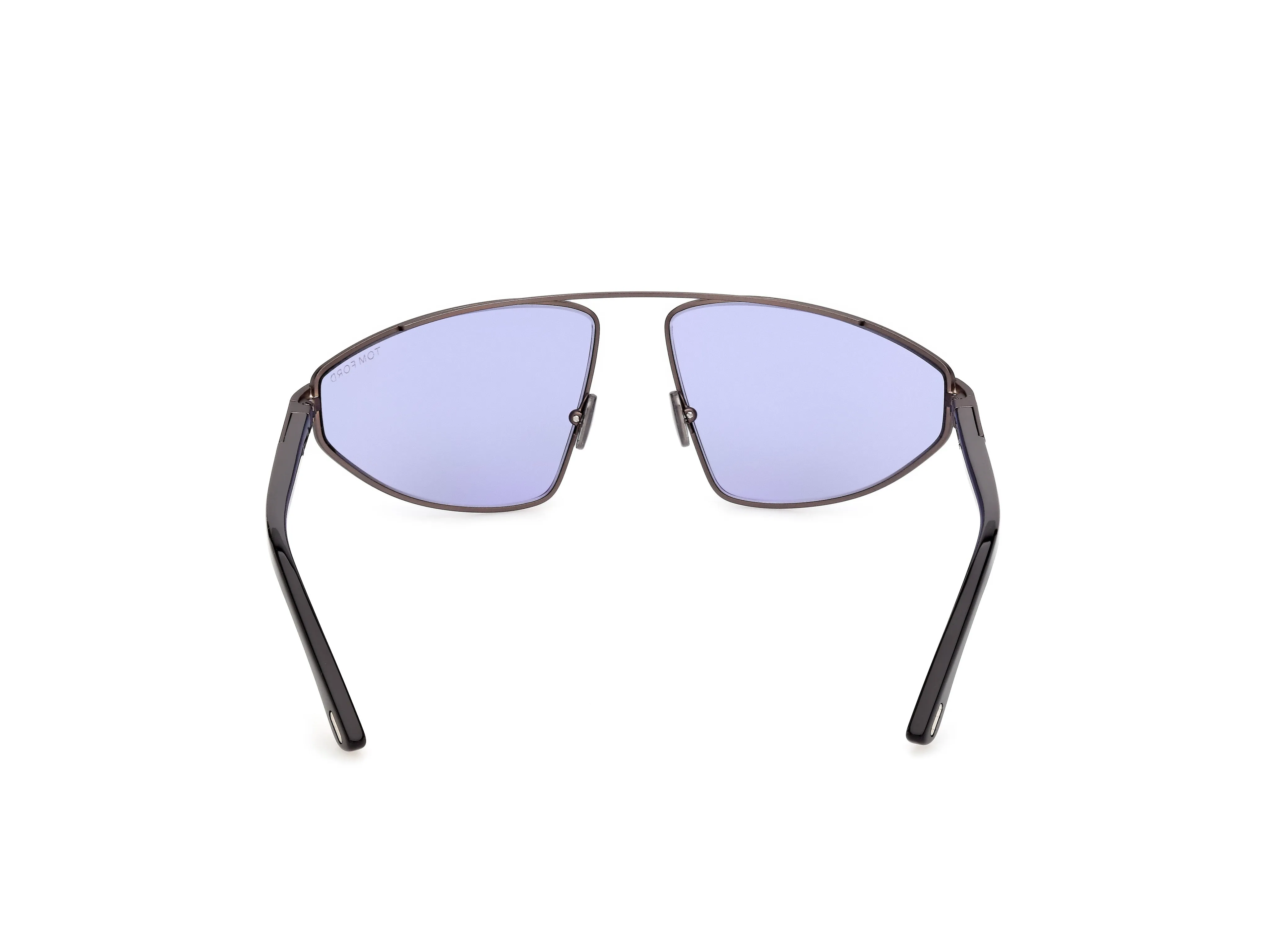 TOM FORD FT1399 PARKER-02 13Y Occhiali da sole Metallo Grigio Viola Pilot Normale - immagine 4
