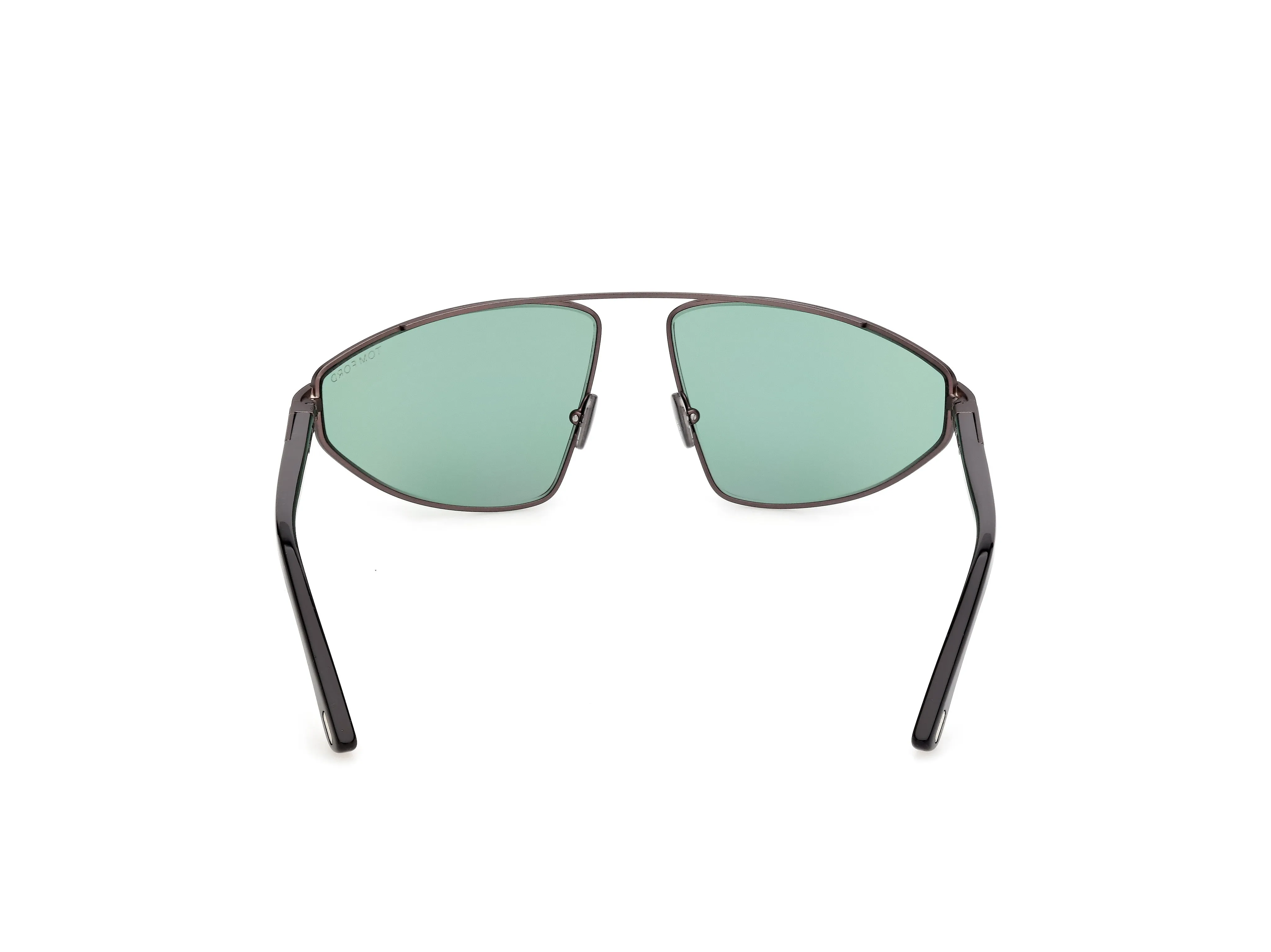 TOM FORD FT1399 PARKER-02 13N Occhiali da sole Metallo Grigio Verde Pilot Normale - immagine 4