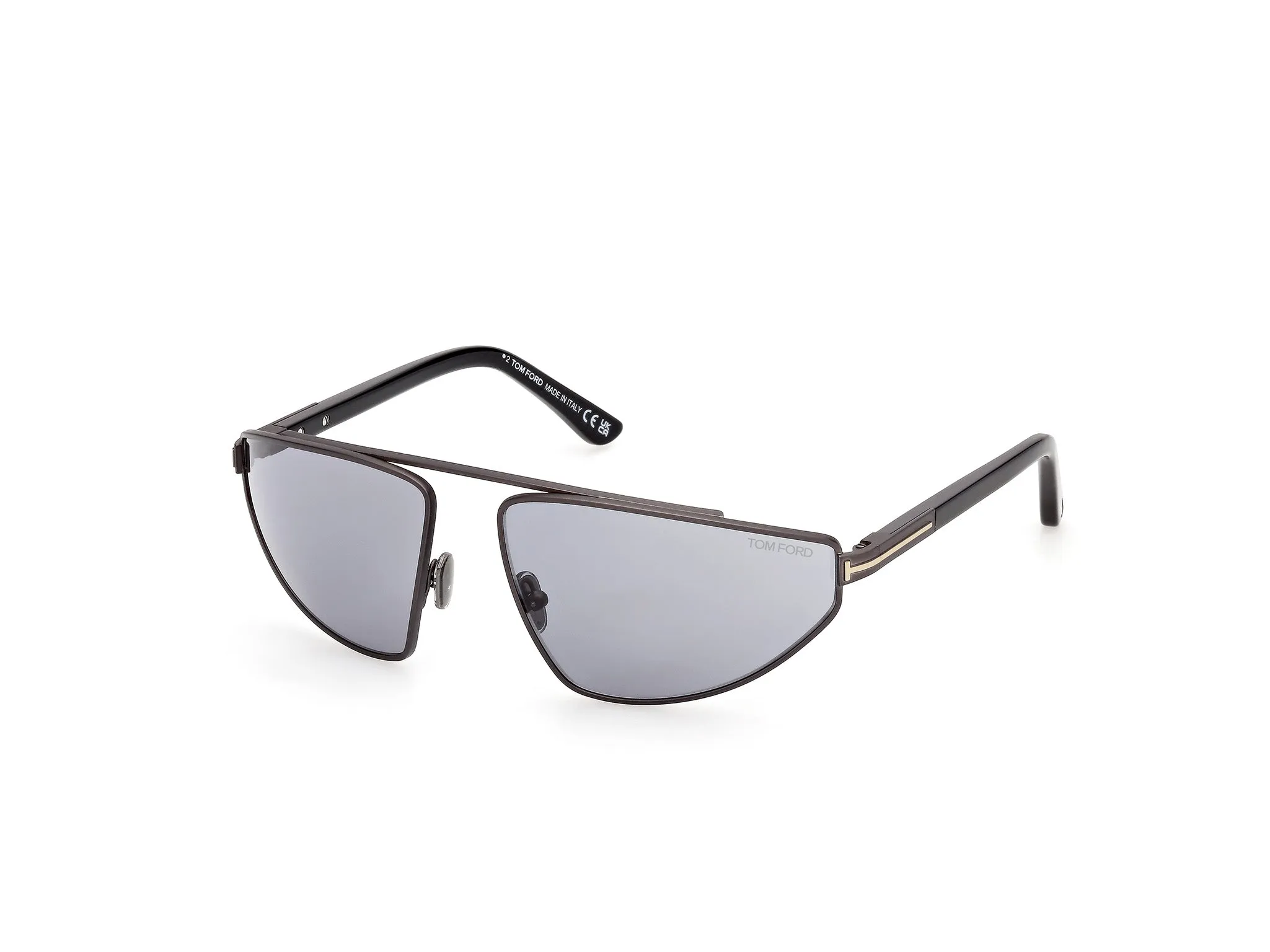 TOM FORD FT1399 PARKER-02 13A Occhiali da sole Metallo Grigio Fumo Pilot Normale - immagine 1