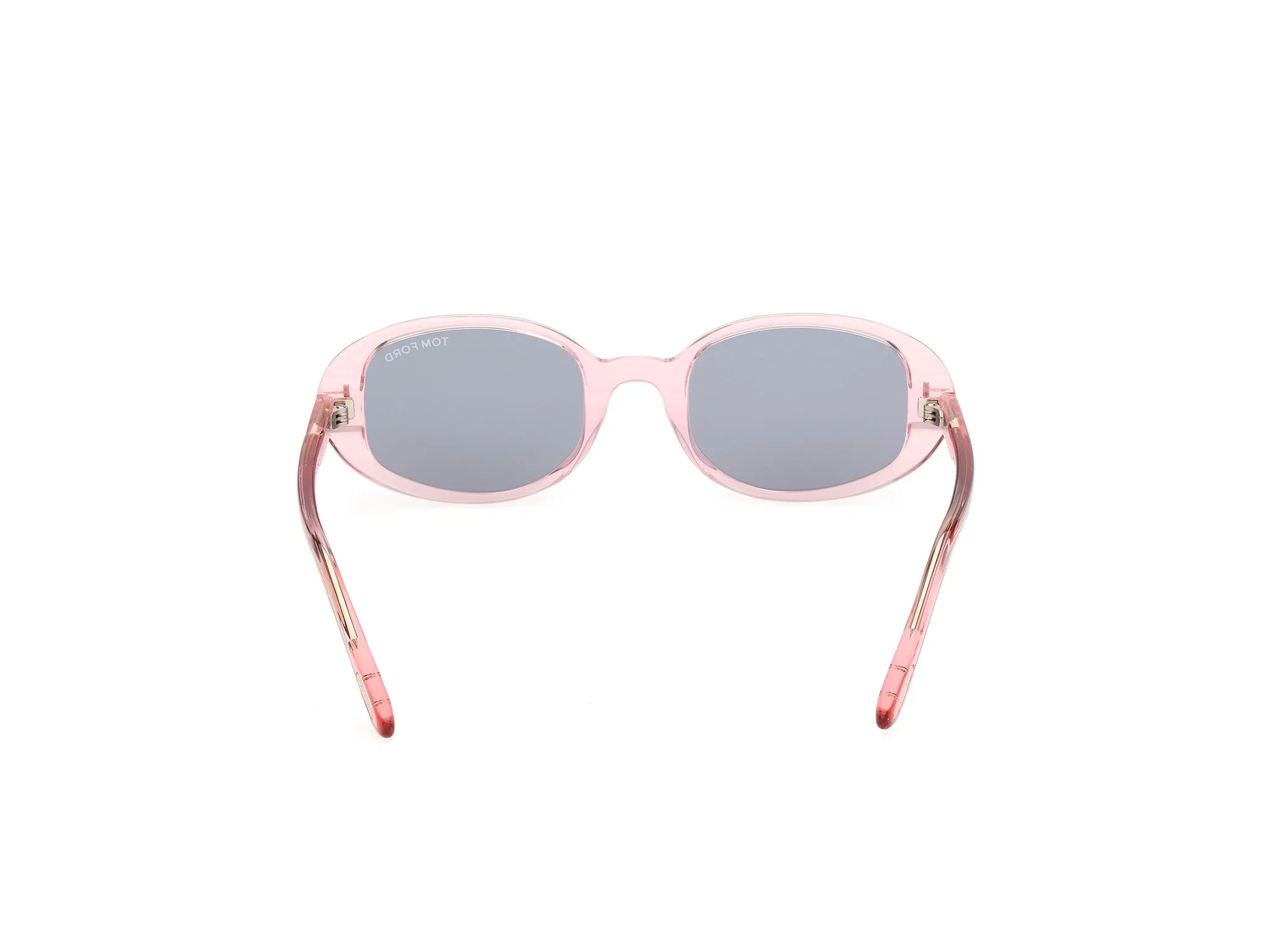 TOM FORD FT1364 IGGY 72A Occhiali da sole Acetato Rosa Fumo Rotonda Normale - immagine 4