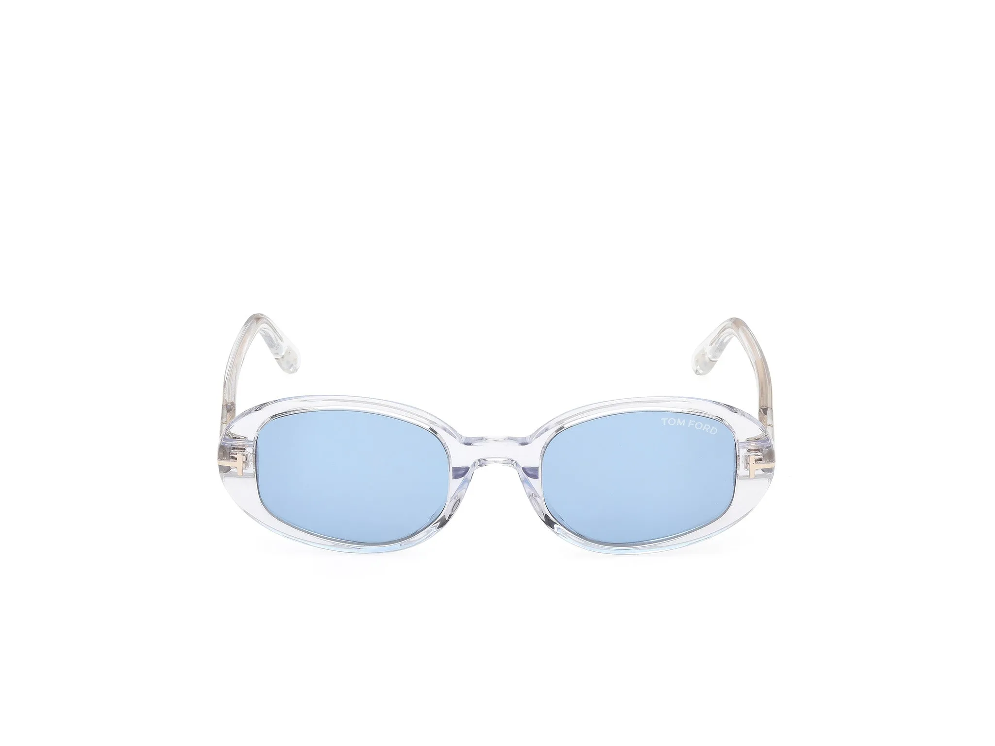 TOM FORD FT1364 IGGY 26V Occhiali da sole Acetato Trasparente Blu Rotonda Normale - immagine 2