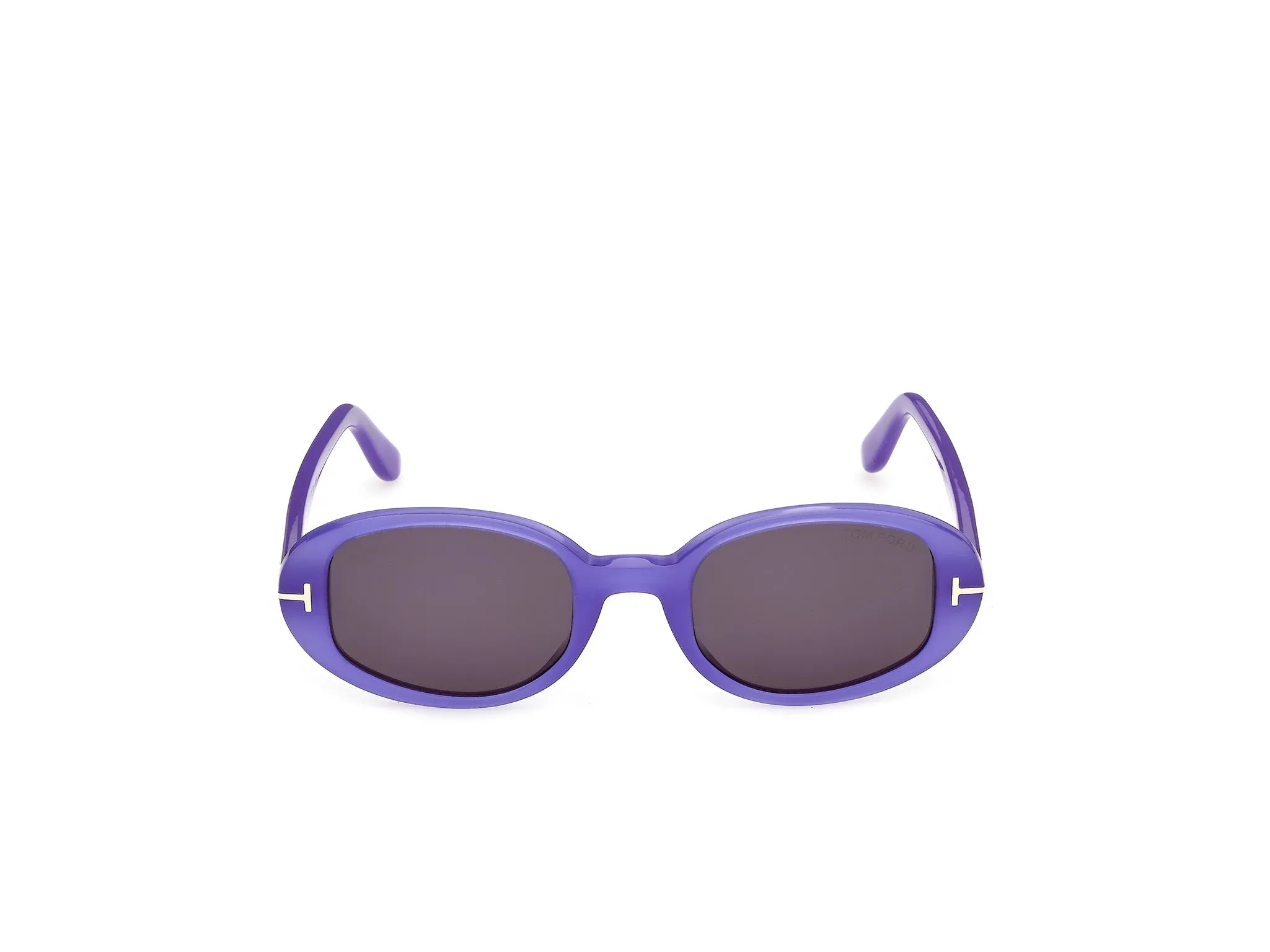 TOM FORD FT1364 IGGY 81A Occhiali da sole Acetato Viola Fumo Rotonda Normale - immagine 2