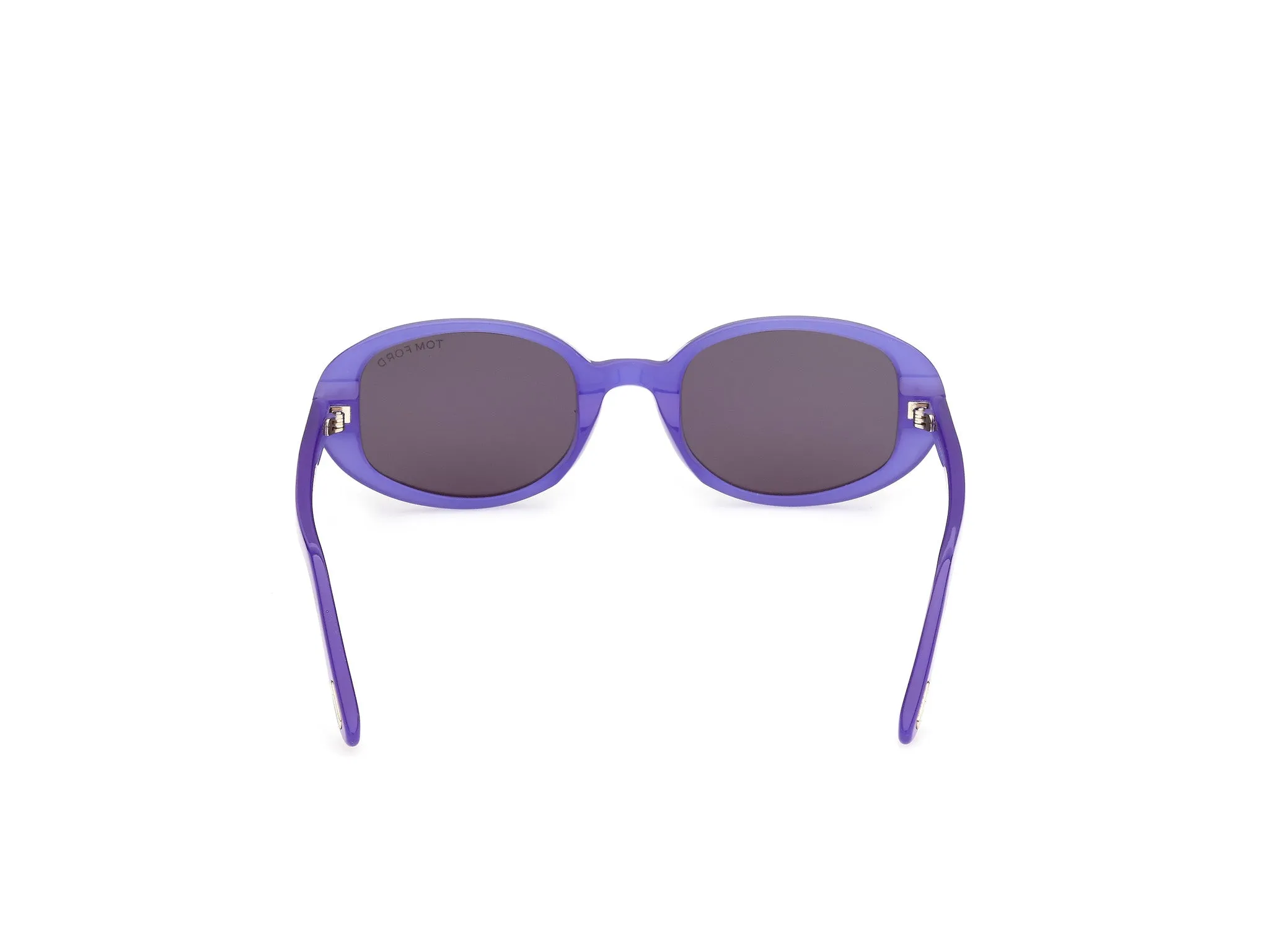 TOM FORD FT1364 IGGY 81A Occhiali da sole Acetato Viola Fumo Rotonda Normale - immagine 4