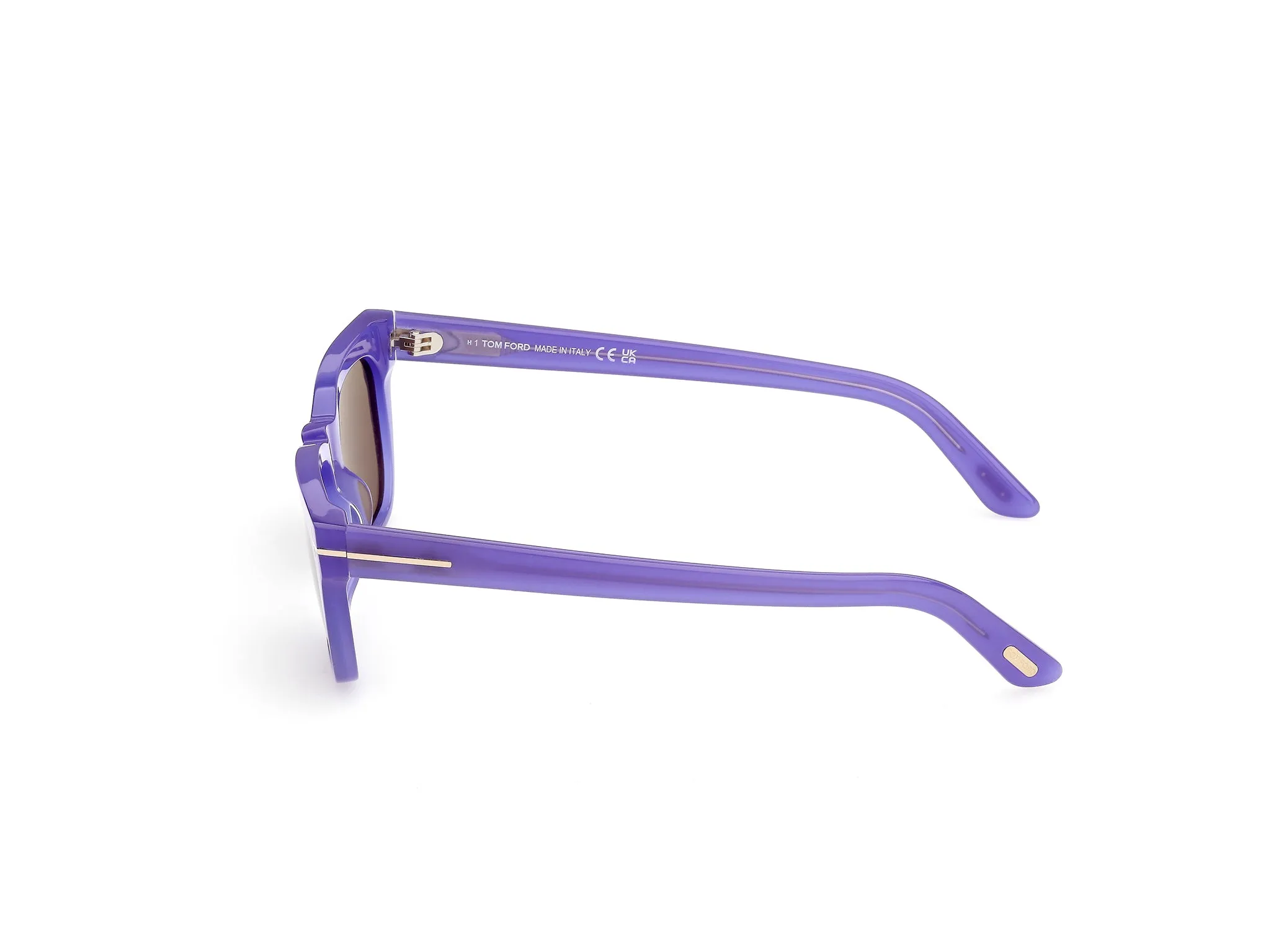 TOM FORD FT1362 PENN-02 81A Occhiali da sole Acetato Viola Fumo Squadrata Normale - immagine 3