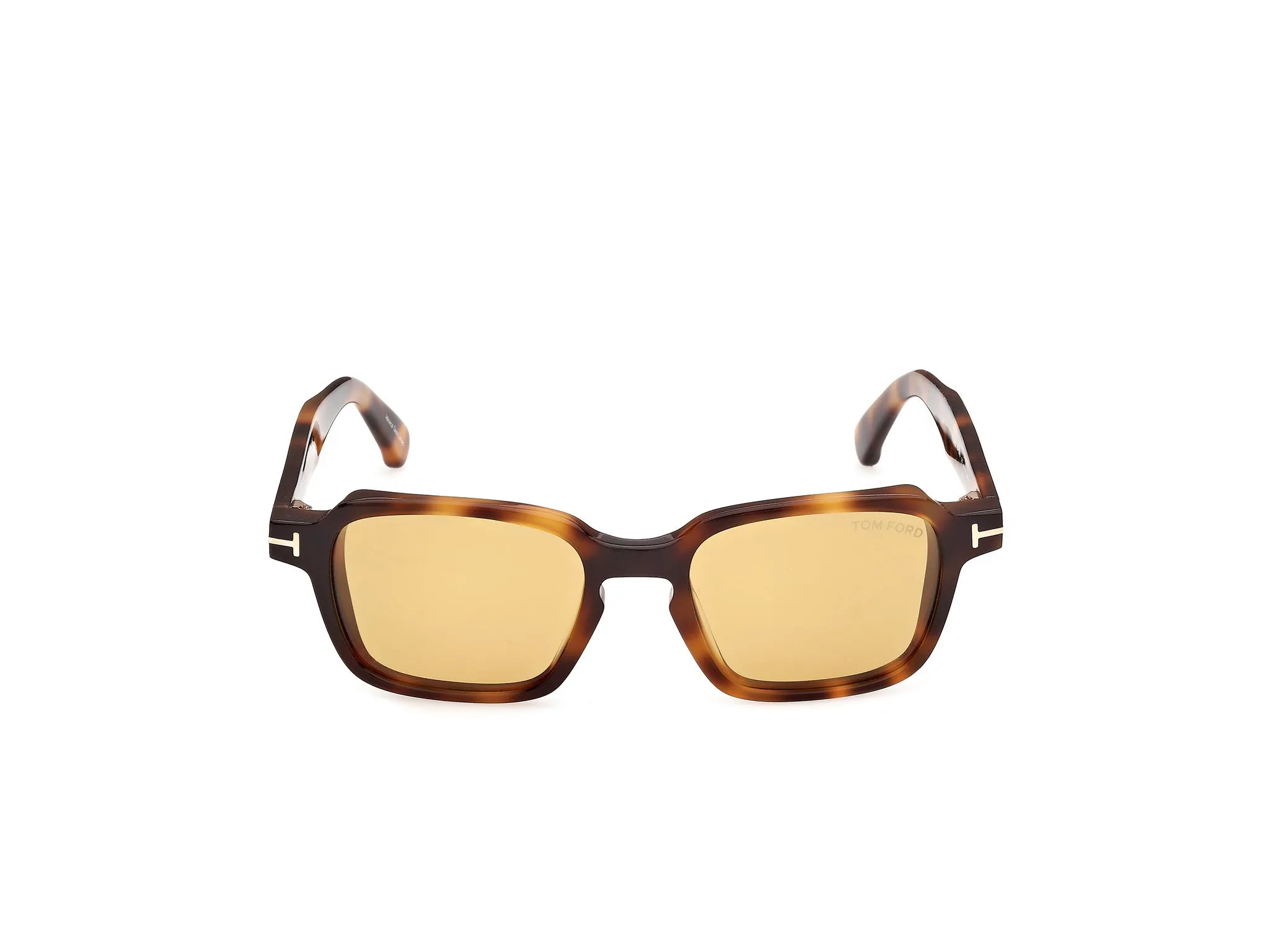 TOM FORD FT1359 EZRA-02 53E Occhiali da sole Acetato Havana Marrone Squadrata Normale - immagine 2
