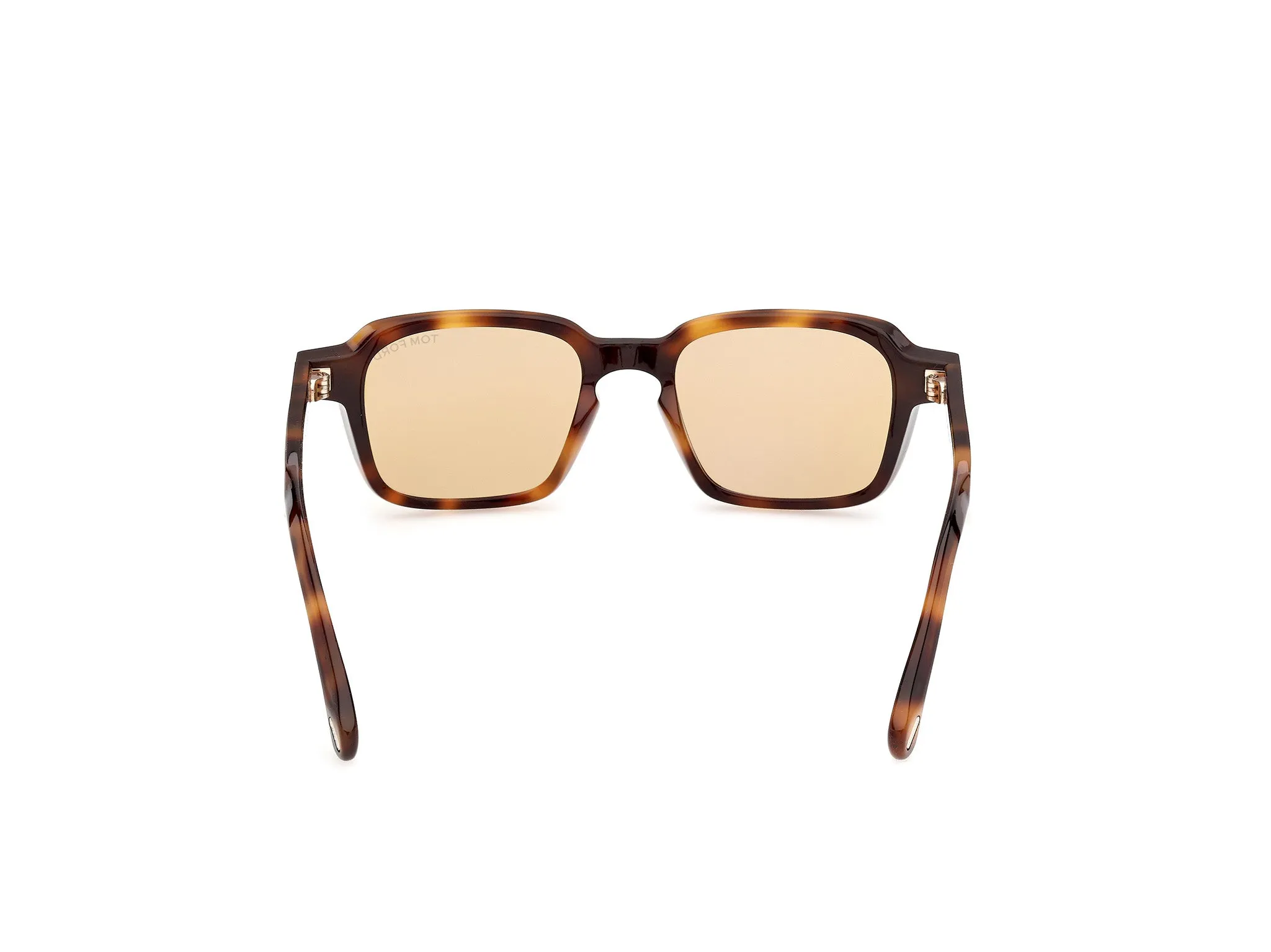 TOM FORD FT1359 EZRA-02 53E Occhiali da sole Acetato Havana Marrone Squadrata Normale - immagine 4
