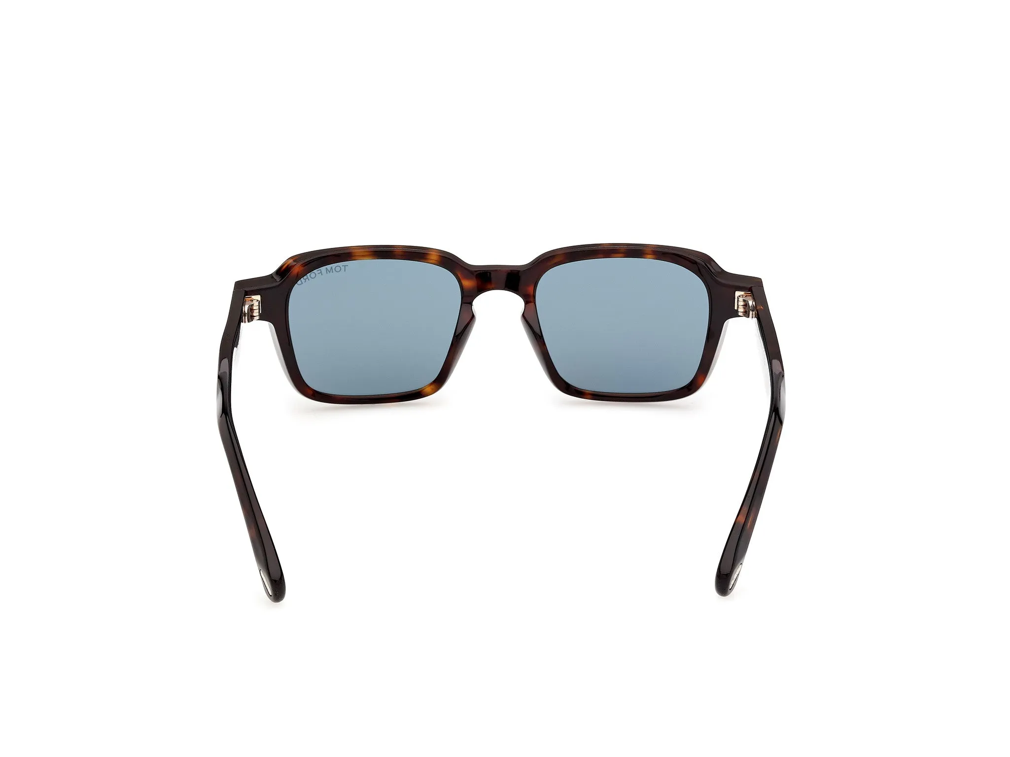 TOM FORD FT1359 EZRA-02 52V Occhiali da sole Acetato Havana Blu Squadrata Normale - immagine 4