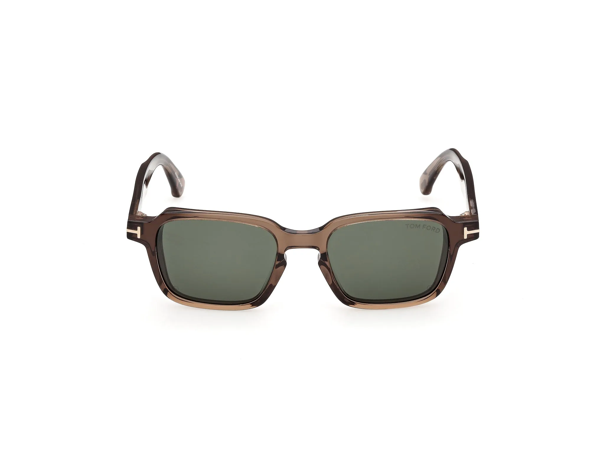 TOM FORD FT1359 EZRA-02 45N Occhiali da sole Acetato Marrone Verde Squadrata Normale - immagine 2