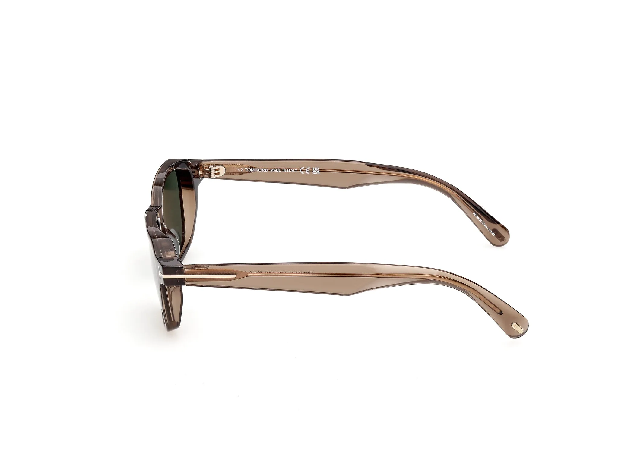 TOM FORD FT1359 EZRA-02 45N Occhiali da sole Acetato Marrone Verde Squadrata Normale - immagine 3