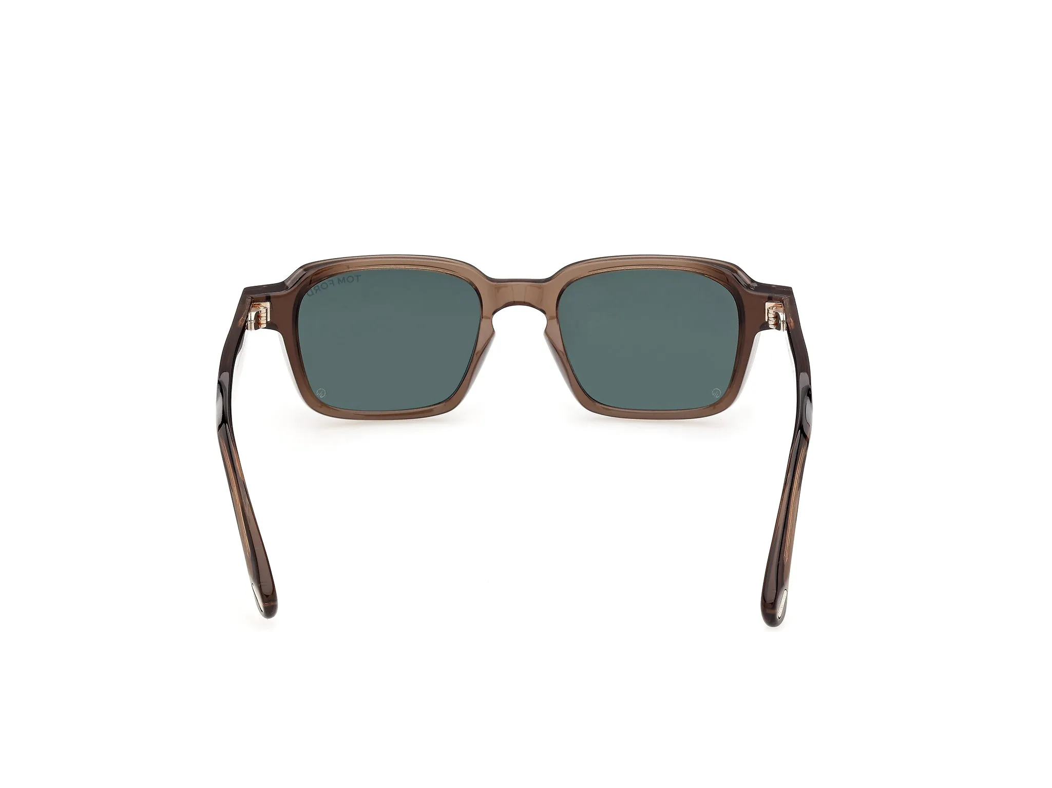 TOM FORD FT1359 EZRA-02 45N Occhiali da sole Acetato Marrone Verde Squadrata Normale - immagine 4