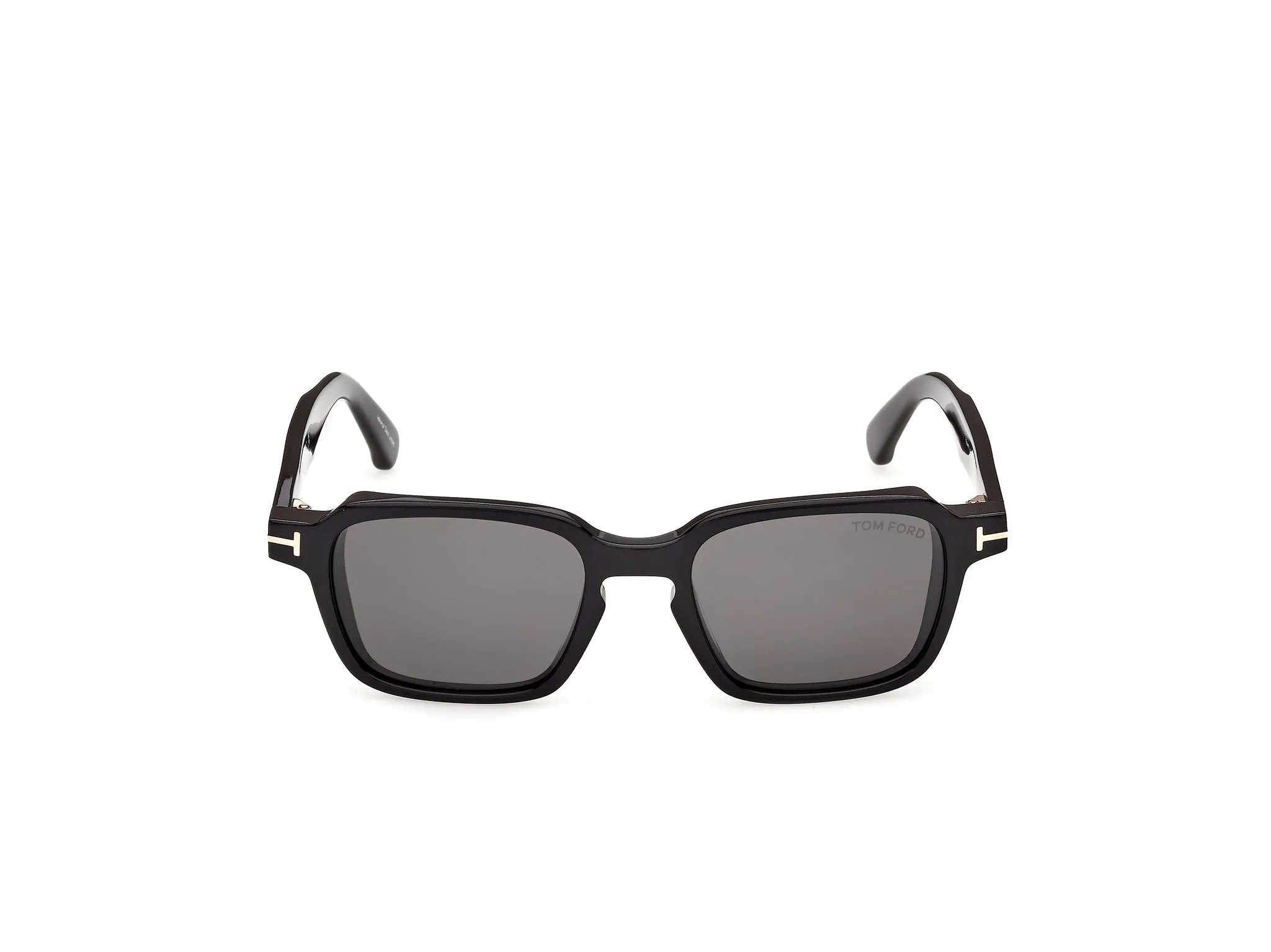 TOM FORD FT1359 EZRA-02 01A Occhiali da sole Acetato Nero Fumo Squadrata Normale - immagine 2