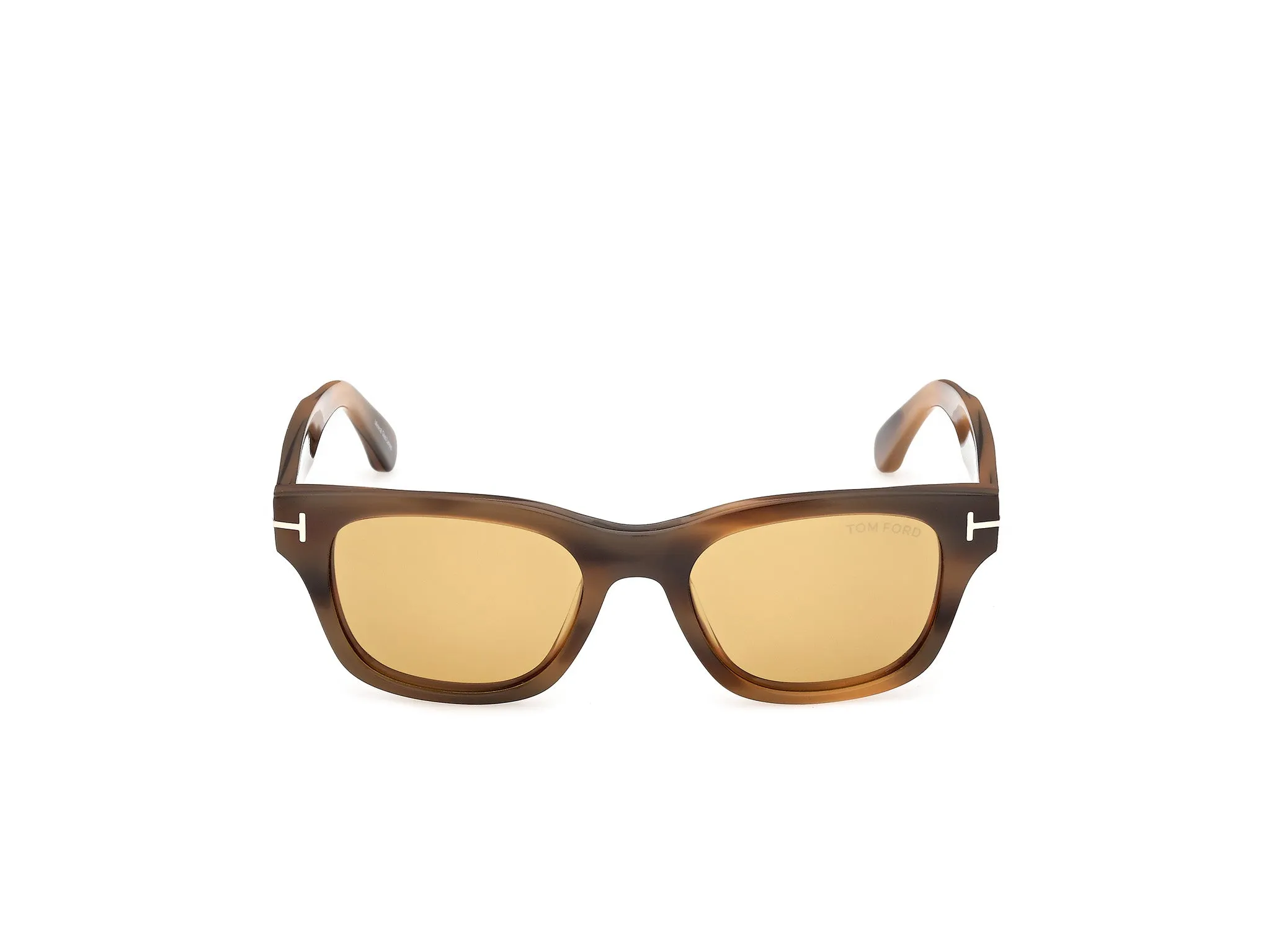 TOM FORD FT1357 CALEB-02 55E Occhiali da sole Acetato Havana Marrone Squadrata Normale - immagine 2