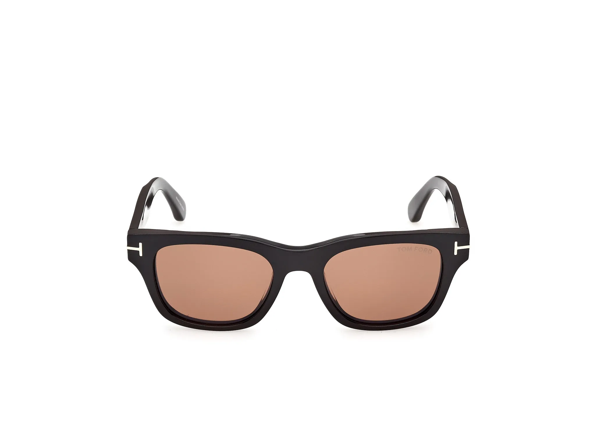 TOM FORD FT1357 CALEB-02 01E Occhiali da sole Acetato Nero Marrone Squadrata Normale - immagine 2
