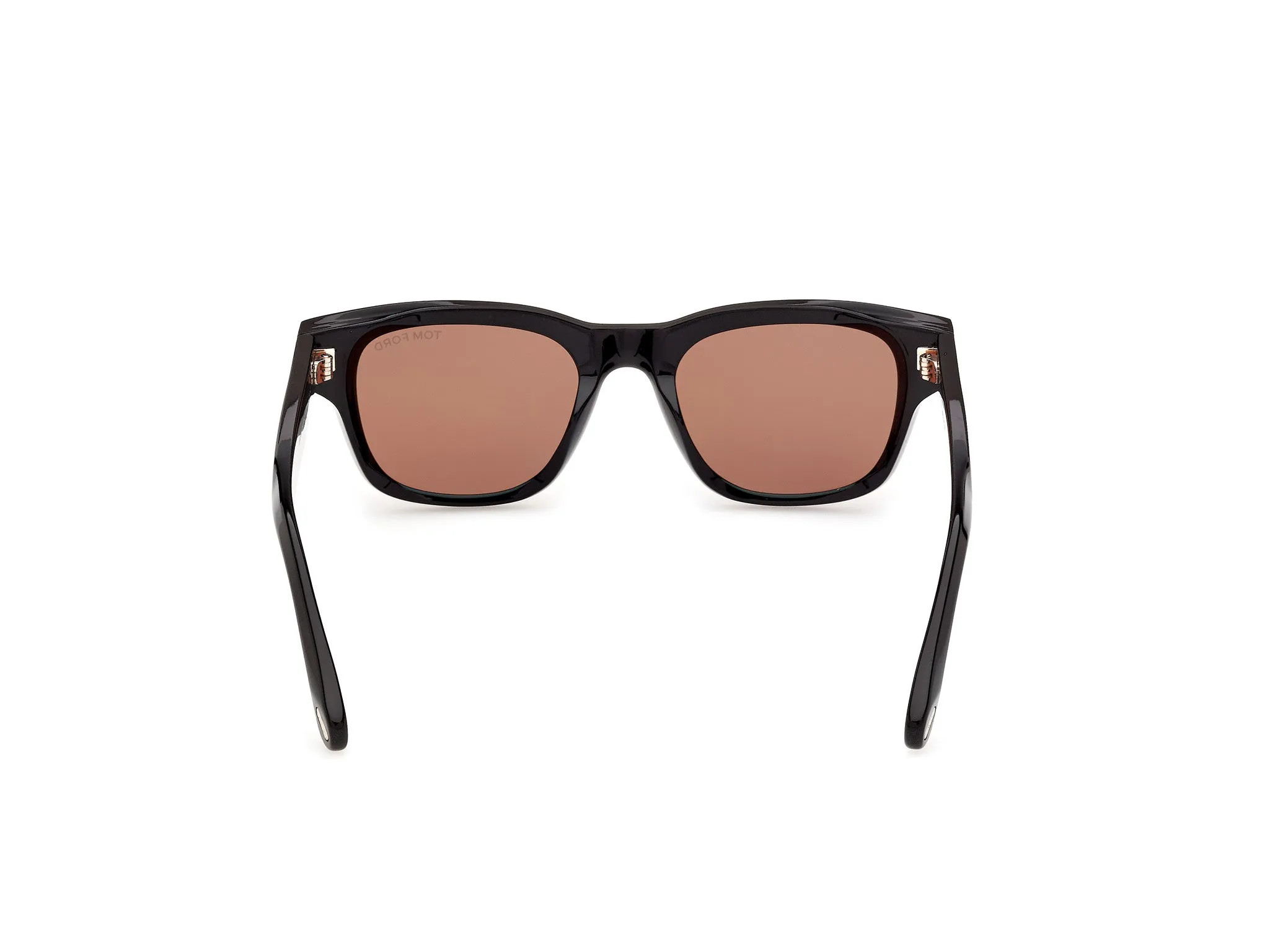 TOM FORD FT1357 CALEB-02 01E Occhiali da sole Acetato Nero Marrone Squadrata Normale - immagine 4