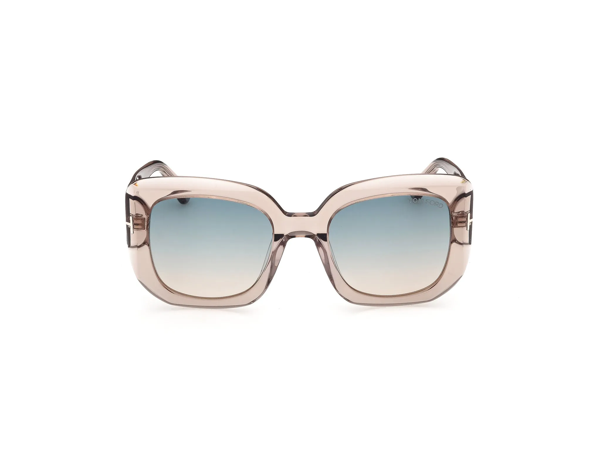 TOM FORD FT1220 CARLA-02 45P Occhiali da sole Acetato Marrone Verde Squadrata Normale - immagine 2