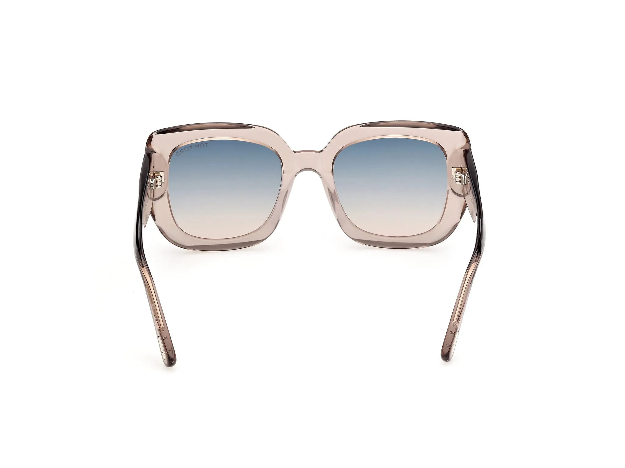 TOM FORD FT1220 CARLA-02 45P Occhiali da sole Acetato Marrone Verde Squadrata Normale - immagine 4