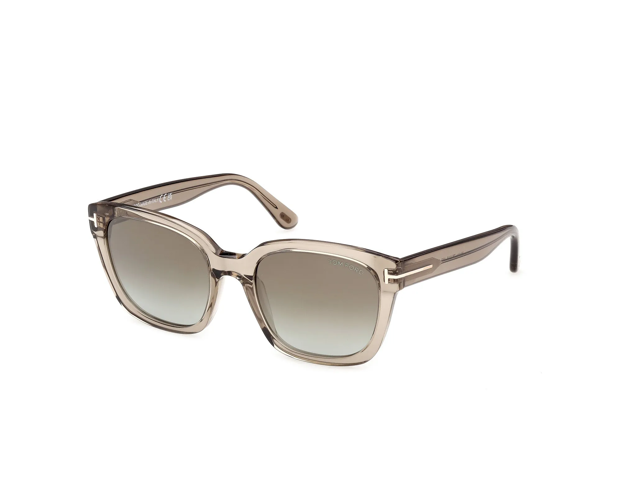 TOM FORD FT1216 HAYLAY 45G Occhiali da sole Acetato Marrone Marrone Squadrata Normale - immagine 1