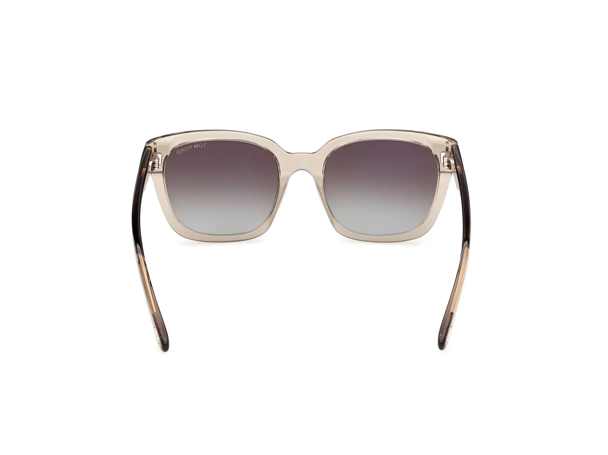 TOM FORD FT1216 HAYLAY 45G Occhiali da sole Acetato Marrone Marrone Squadrata Normale - immagine 4