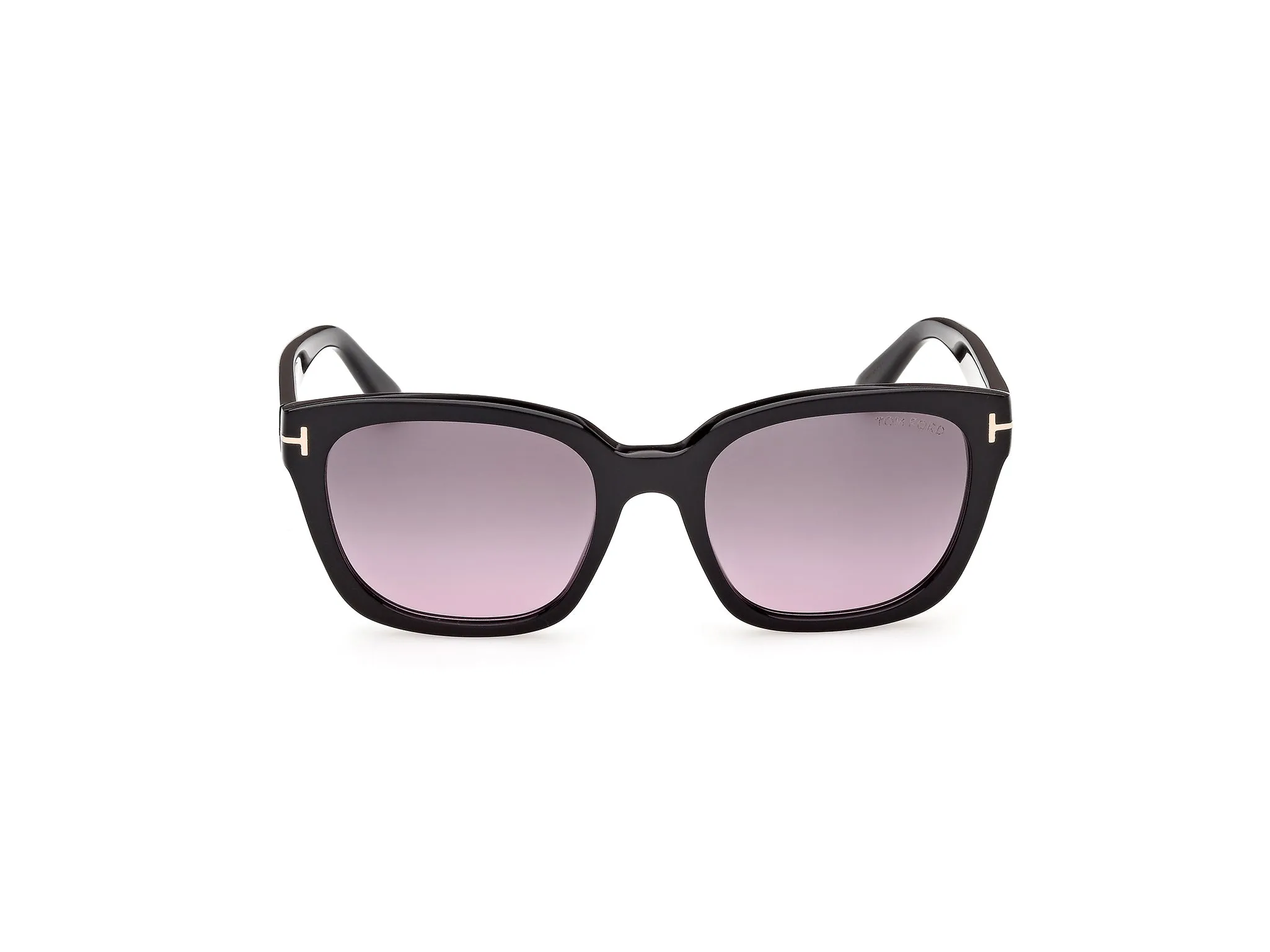 TOM FORD FT1216 HAYLAY 01B Occhiali da sole Acetato Nero Fumo Squadrata Normale - immagine 2