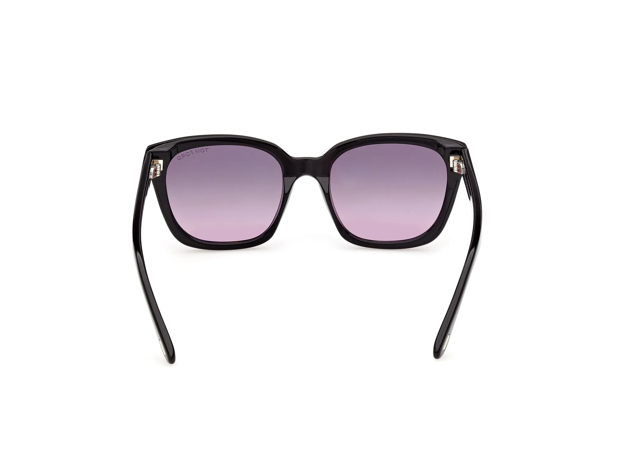 TOM FORD FT1216 HAYLAY 01B Occhiali da sole Acetato Nero Fumo Squadrata Normale - immagine 4