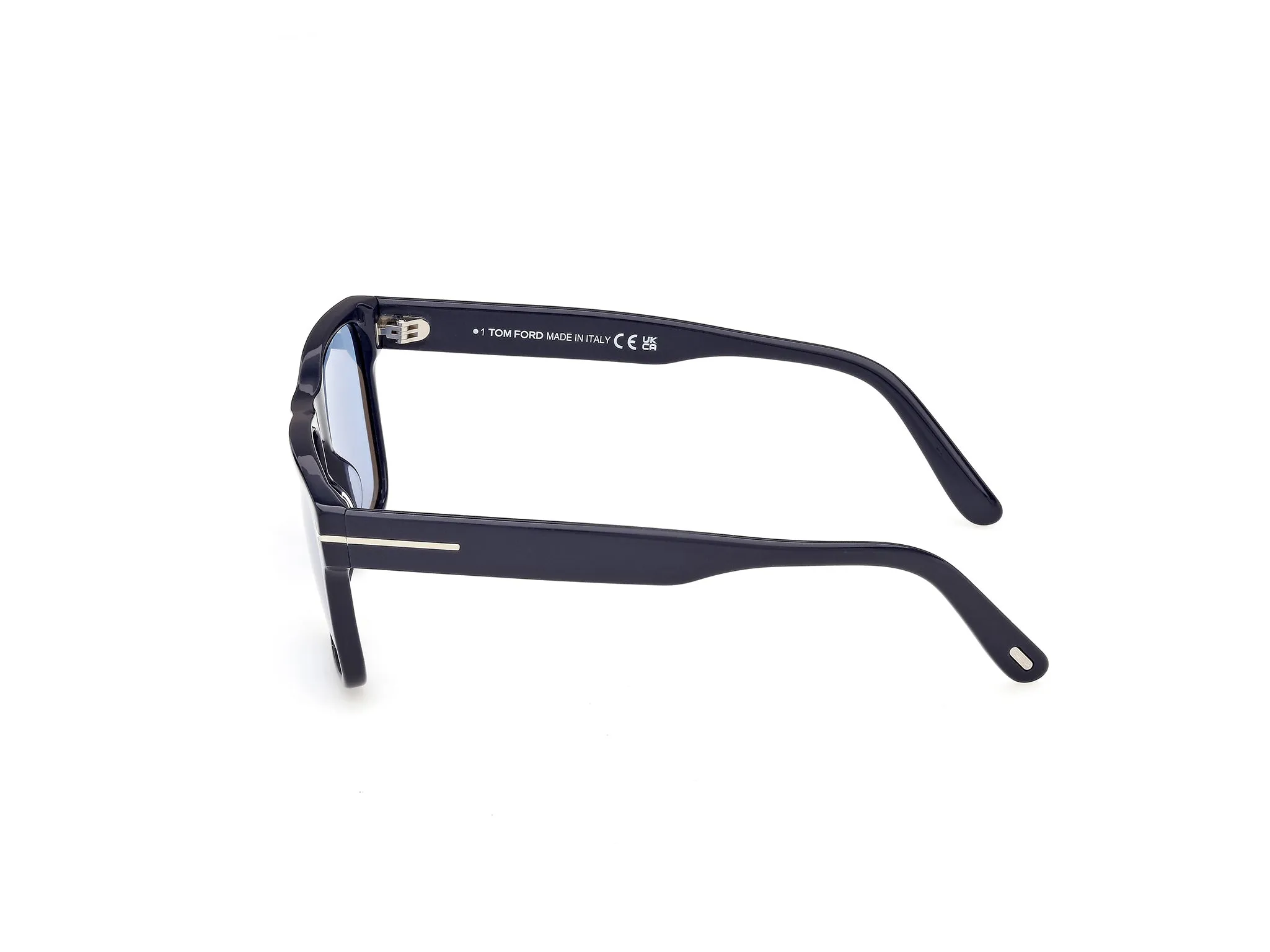 TOM FORD FT1205 CALDER 90V Occhiali da sole Acetato Blu Blu Squadrata Normale - immagine 3