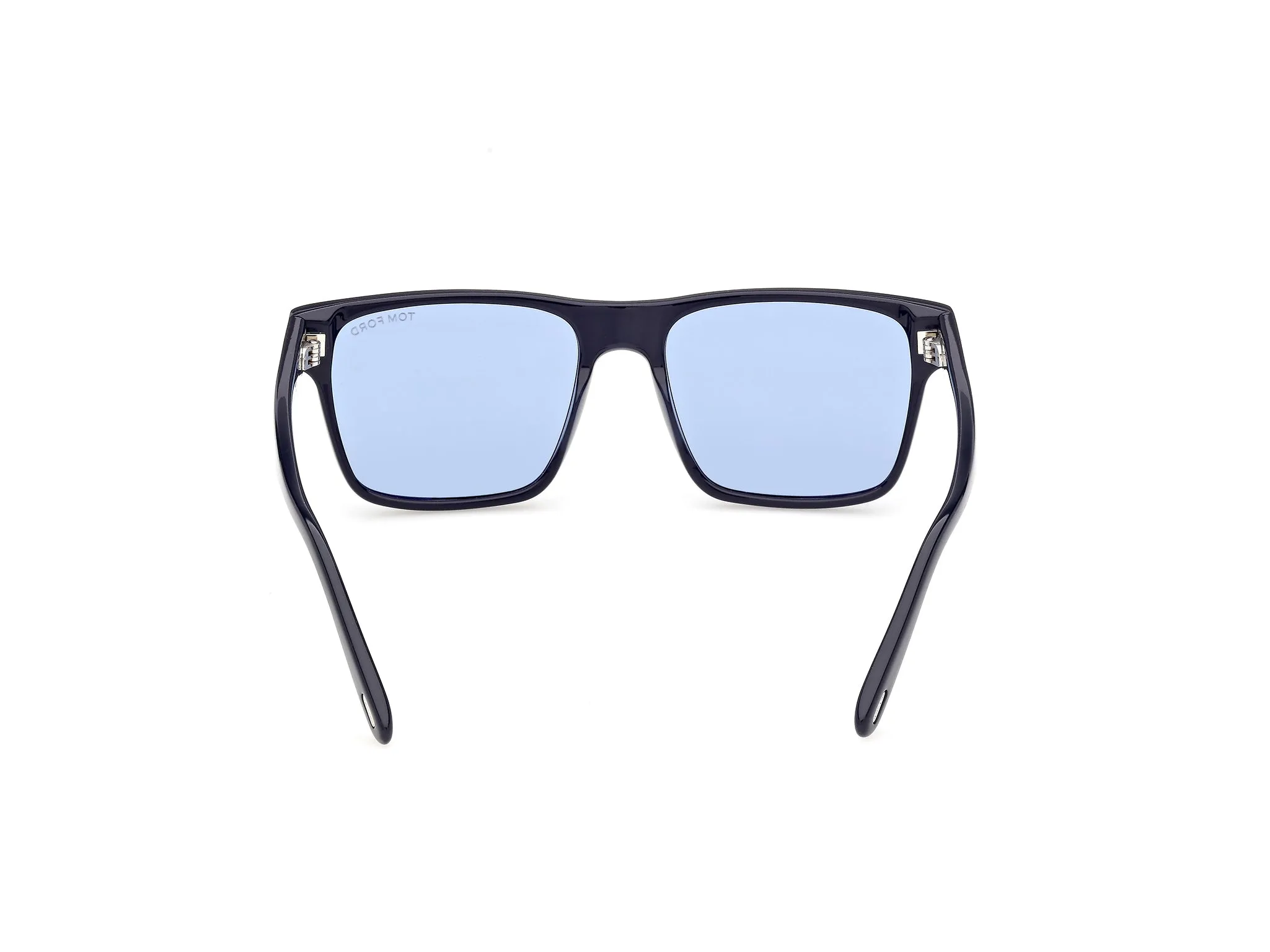 TOM FORD FT1205 CALDER 90V Occhiali da sole Acetato Blu Blu Squadrata Normale - immagine 4