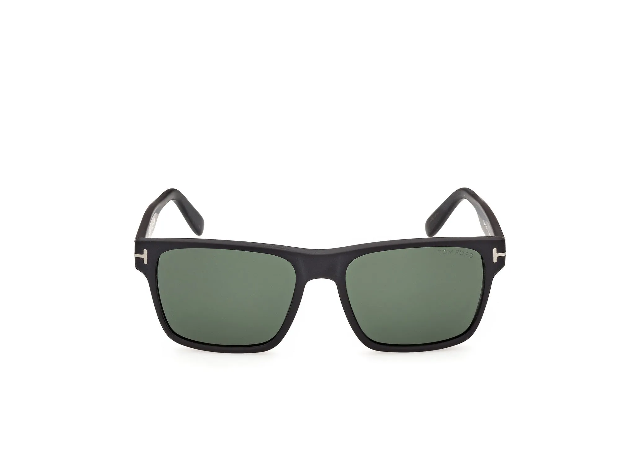 TOM FORD FT1205 CALDER 02N Occhiali da sole Acetato Nero Verde Squadrata Normale - immagine 2