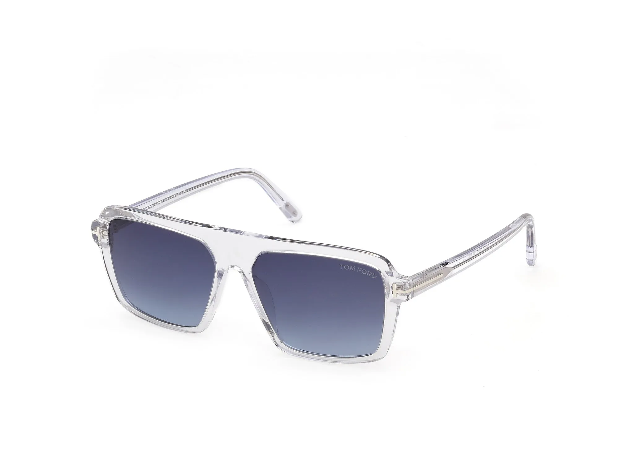 TOM FORD FT1176 VINCENT 26W Occhiali da sole Acetato Trasparente Blu Pilot Normale - immagine 1