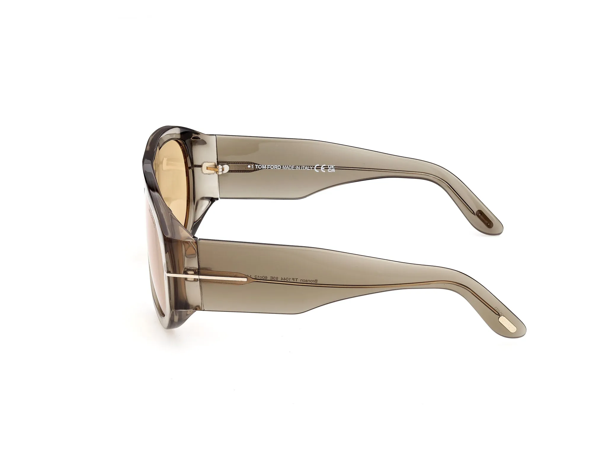 TOM FORD FT1044 BRONSON 93E Occhiali da sole Acetato Verde Marrone Pilot Fotocromatiche - immagine 3