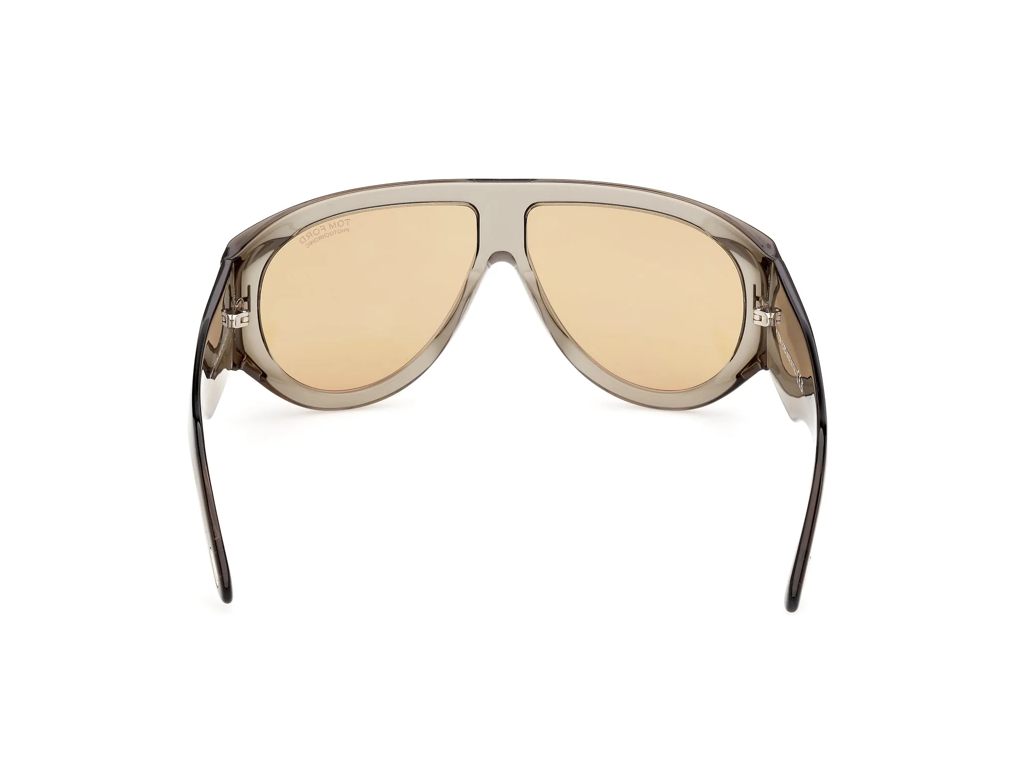 TOM FORD FT1044 BRONSON 93E Occhiali da sole Acetato Verde Marrone Pilot Fotocromatiche - immagine 4