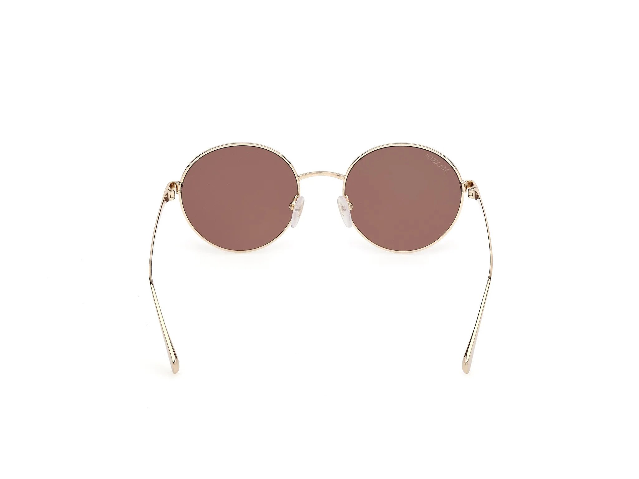 MAX&Co MO0166 32A Occhiali da sole Metallo Oro Marrone Rotonda Normale - immagine 4