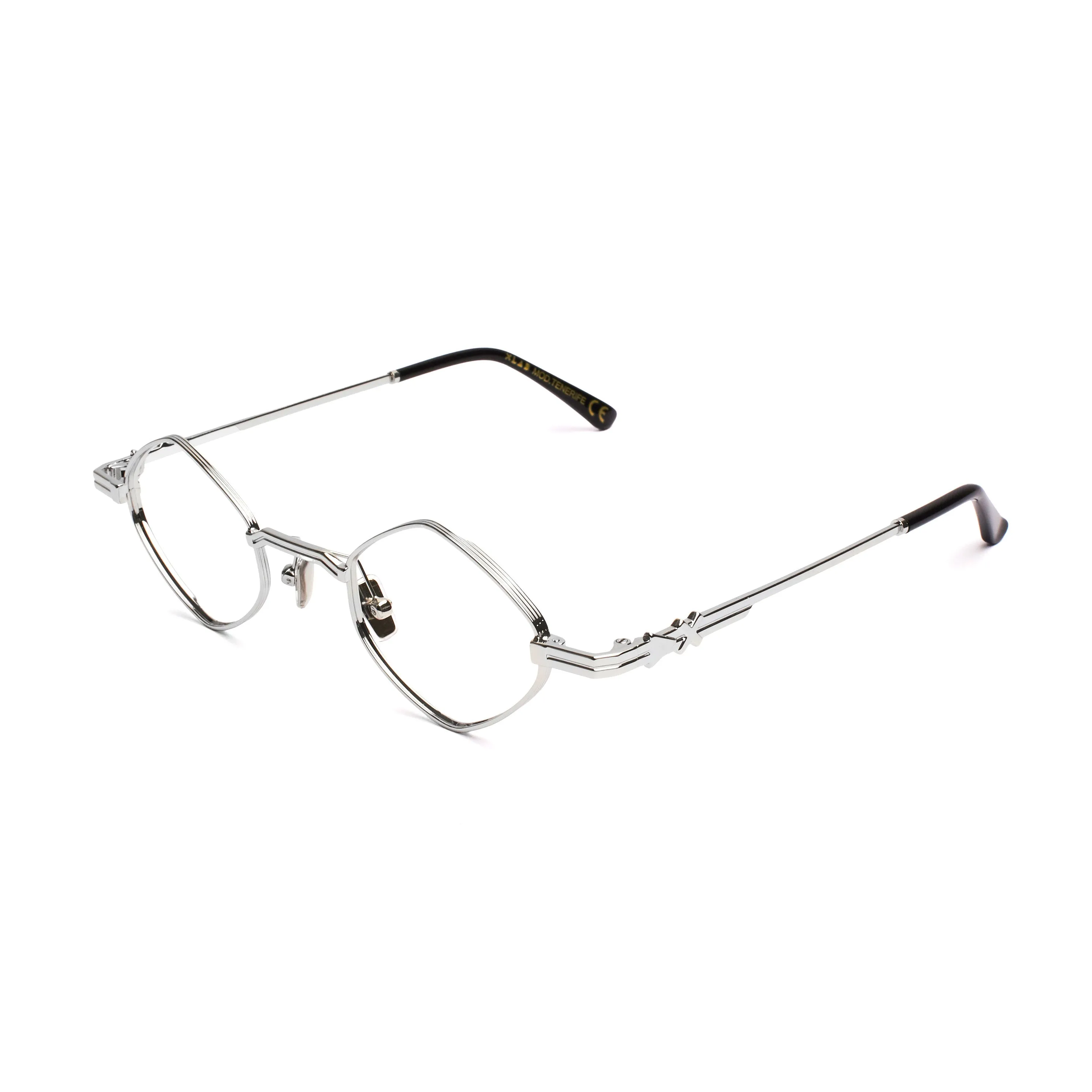 XLAB Unisex Tenerife Montature da vista Metallo Argento Geometrica Antiriflesso Antiriflesso - immagine 1