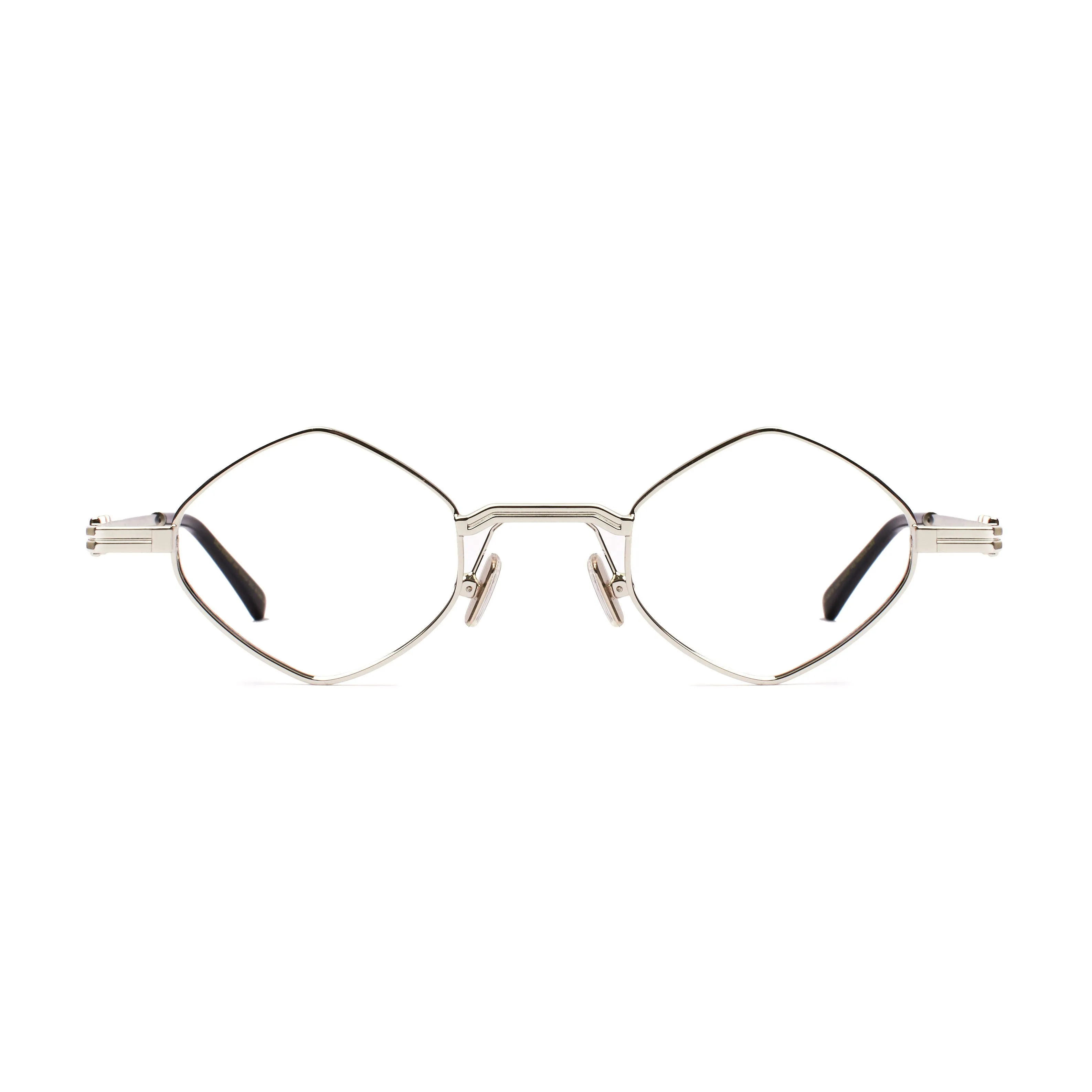 XLAB Unisex Tenerife Montature da vista Metallo Nero Grigio Geometrica Fotocromatiche - immagine 2