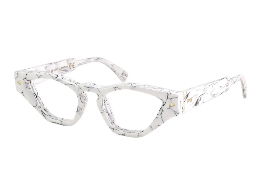 XLAB Donna Sumatra Montature da vista Acetato Nero Cat Eye Anti-luce blu Anti luce blu - per PC - immagine 1