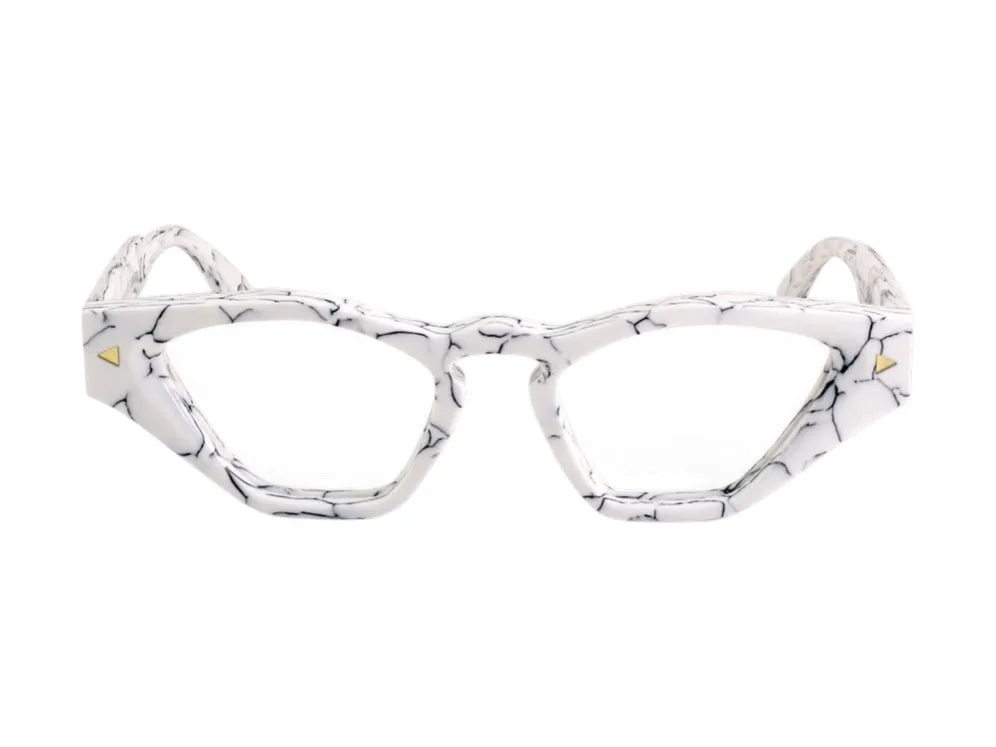 XLAB Donna Sumatra Montature da vista Acetato Nero Grigio Cat Eye Fotocromatiche - immagine 2