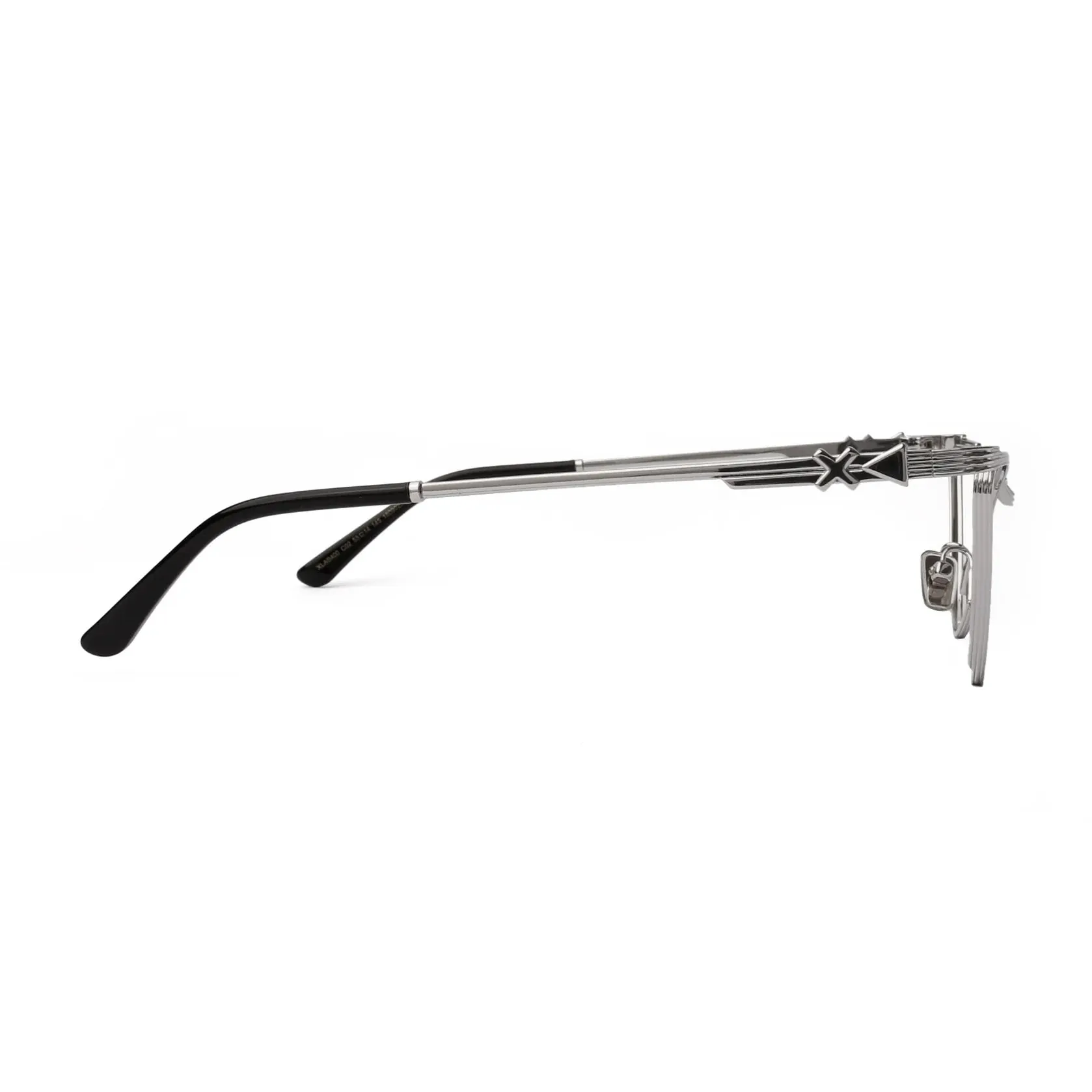 XLAB Shark Montature da vista Metallo Argento Cat Eye Anti-luce blu Anti luce blu - per PC - immagine 3