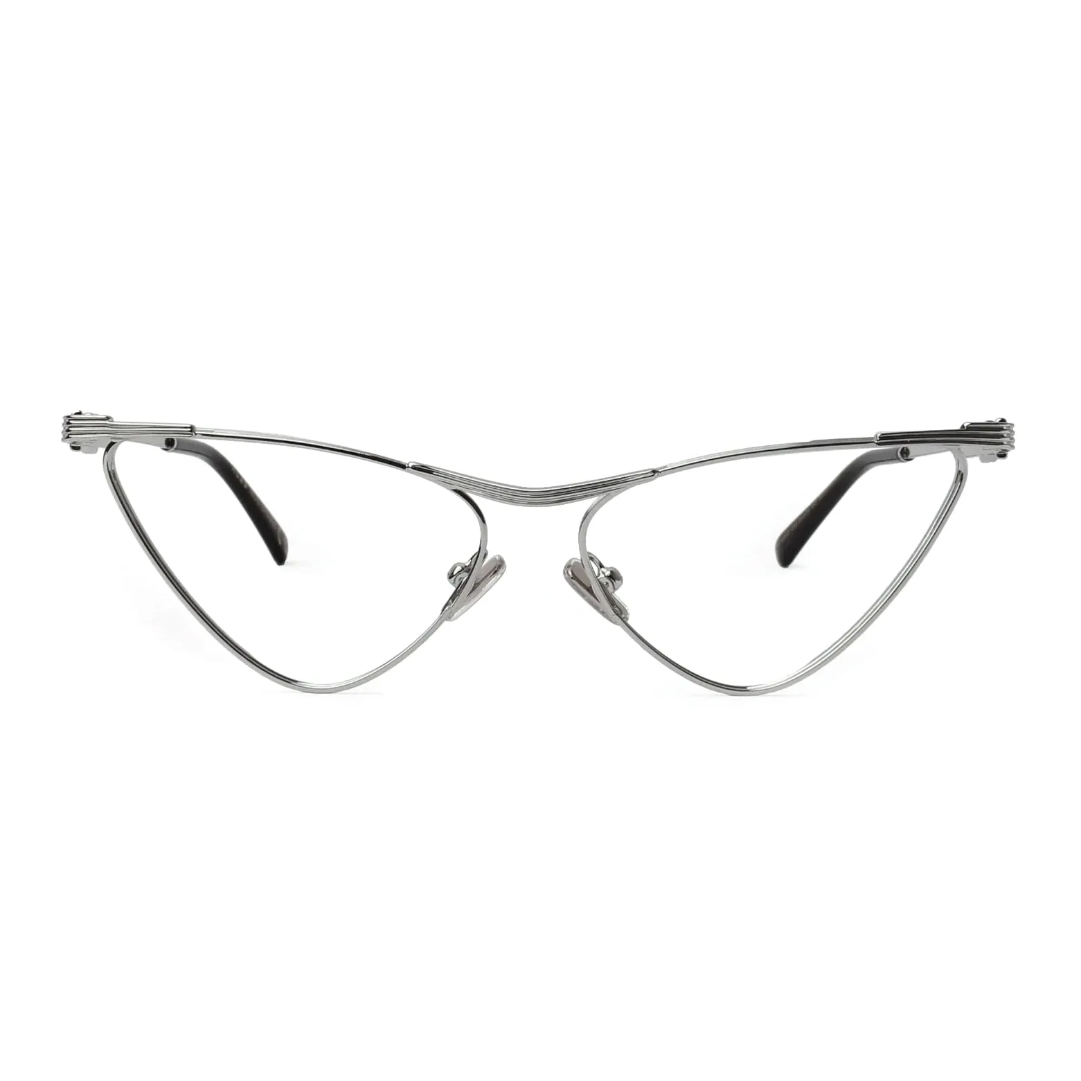 XLAB Shark Montature da vista Metallo Oro Marrone Cat Eye Fotocromatiche - immagine 2